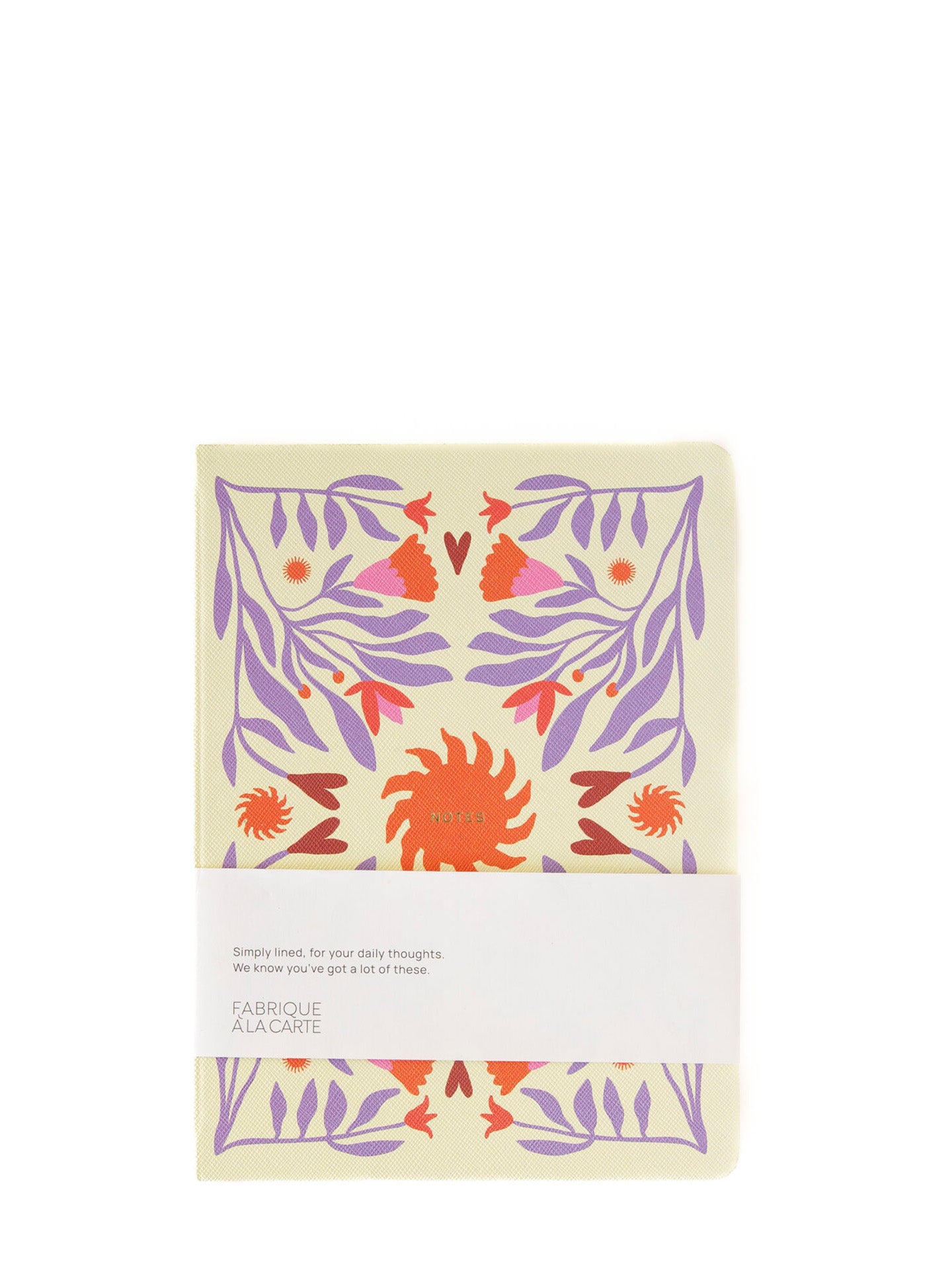 Fabrique sun notebook, Beige and lavender