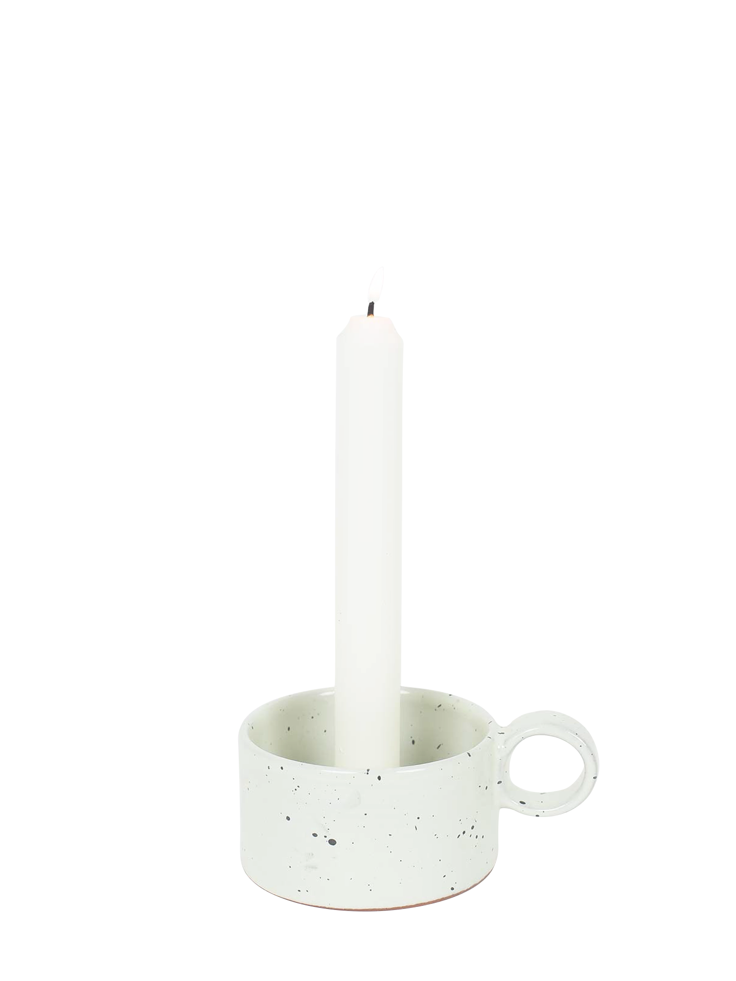 Earth cylinder candleholder