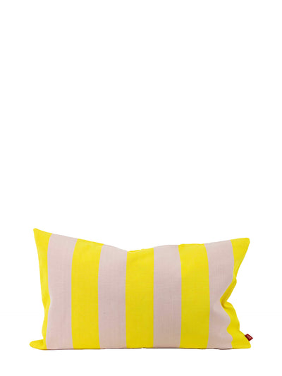 Carla small cushion cover, yellow-light pink stripes (30x50cm)