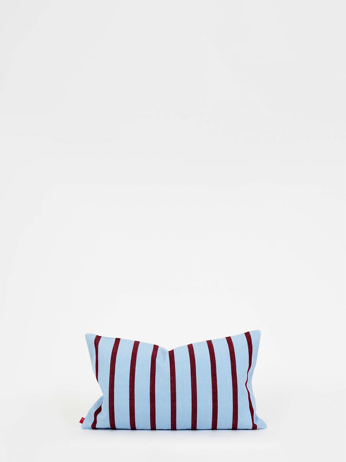 America Small Cushion Cover (30x50cm), light blue/wine red