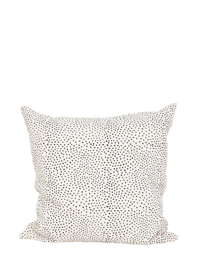 Fleck dotty cushion cover, ivory-black (50x50cm)