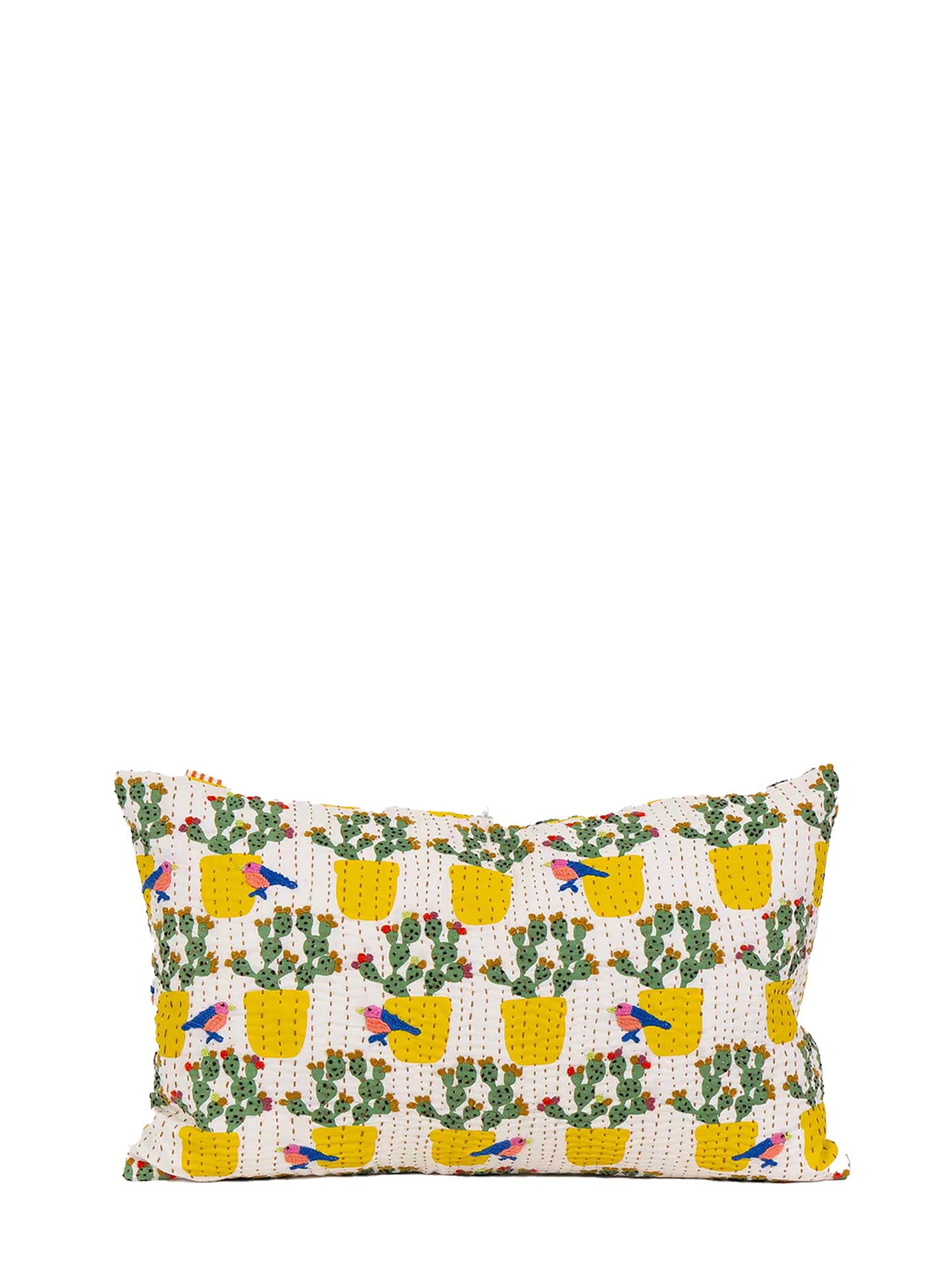 Fig cactus cushion cover (30x50cm), green