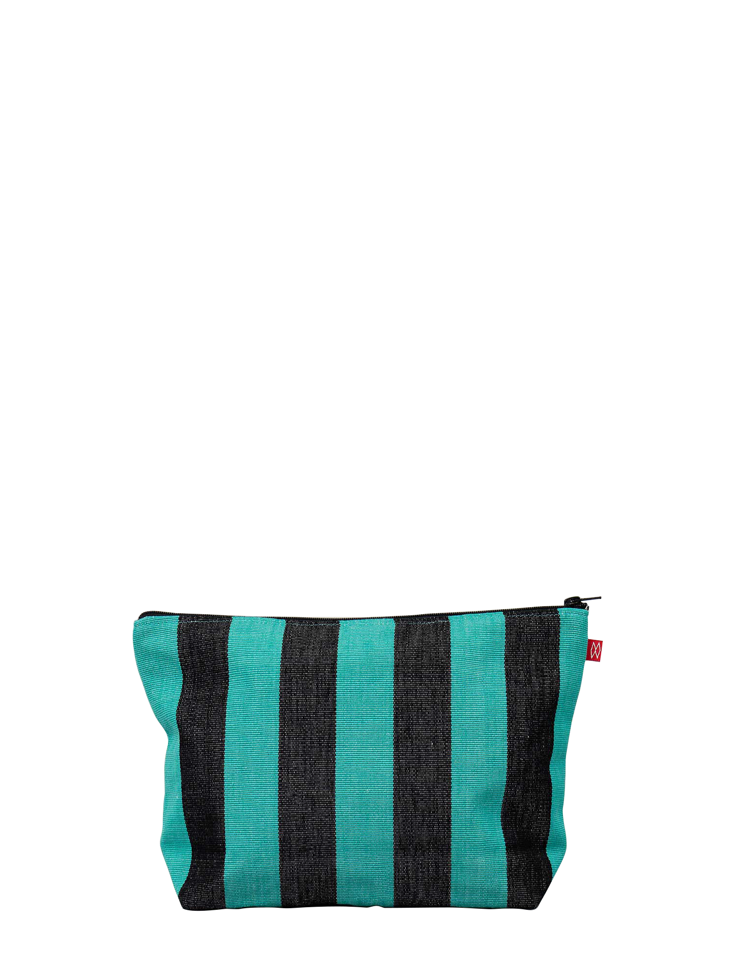 Medium Carla toilet bag, black/turquoise