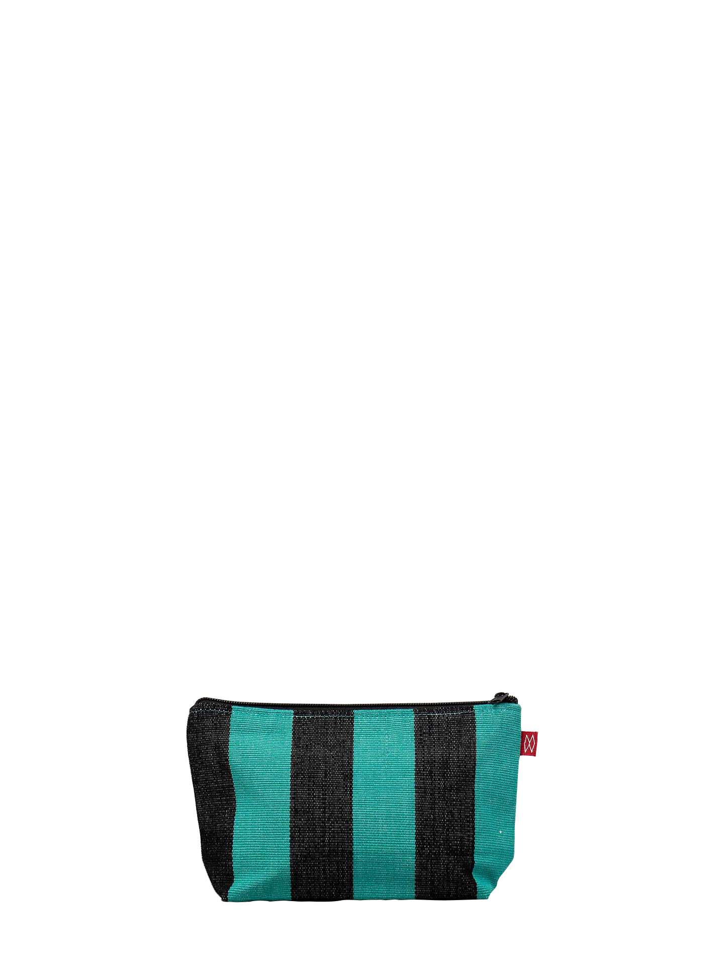 Small Carla toilet bag, black/turquoise