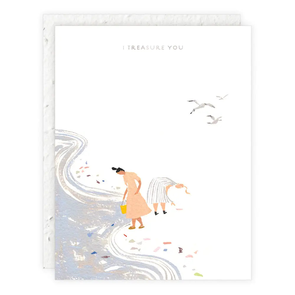 Treasures - Love + Friendship Card with plantable envelope