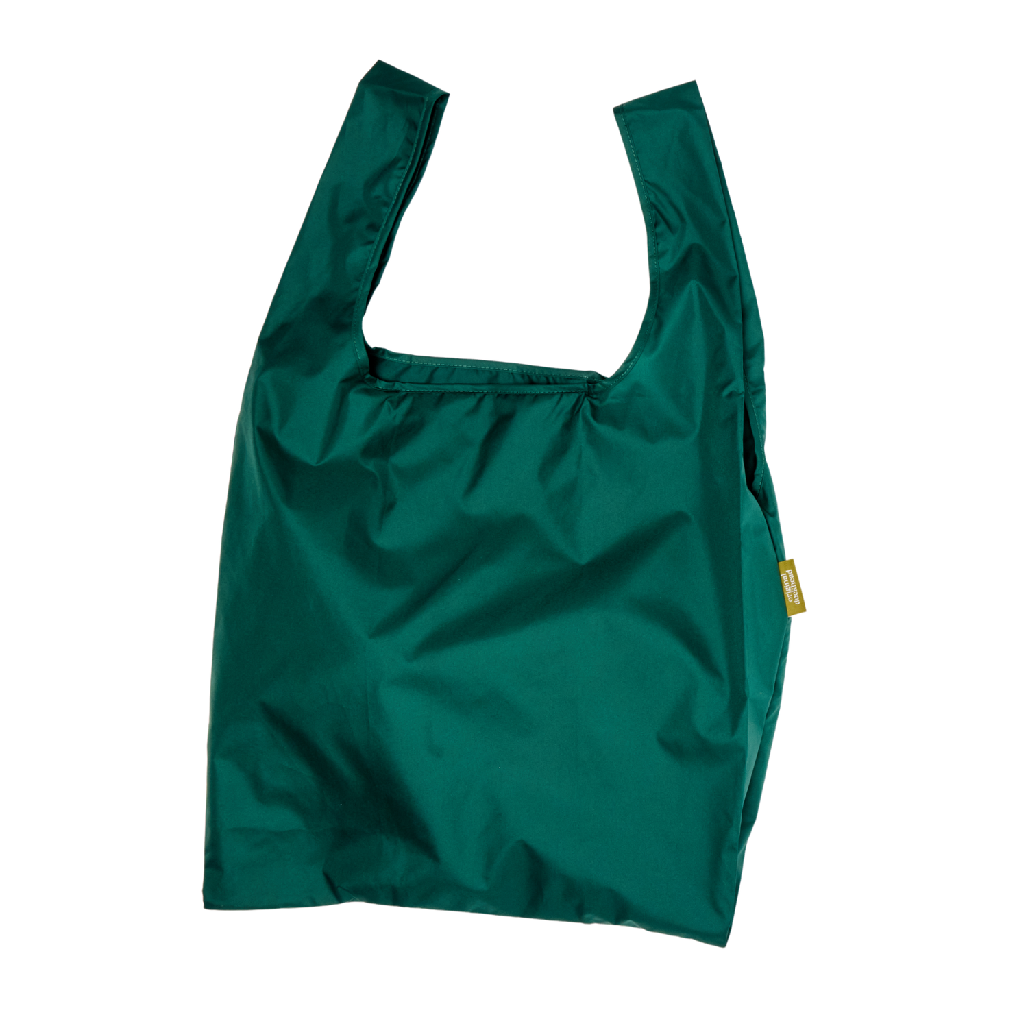 Forest green foldable light shopper, green