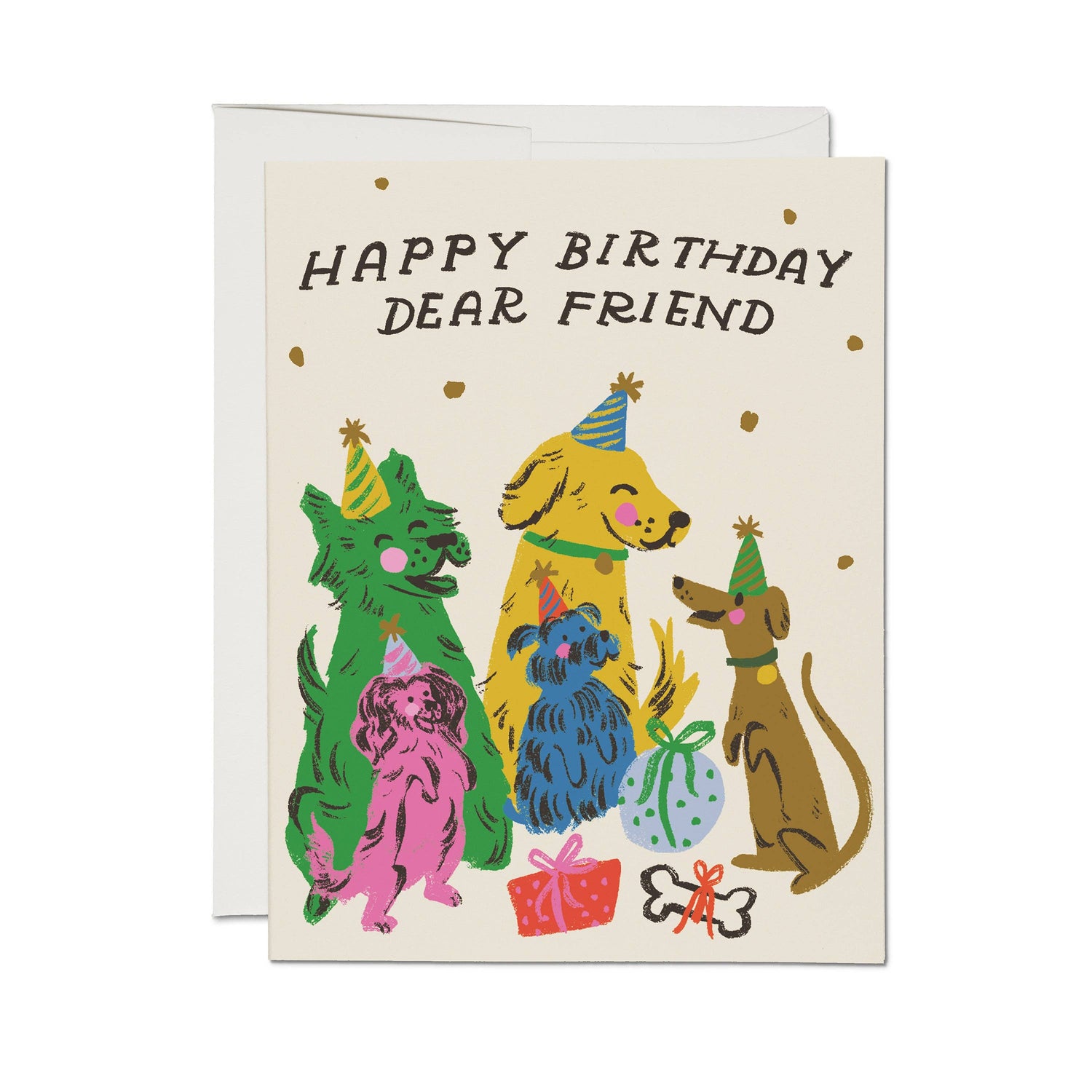 Puppy party birthday card