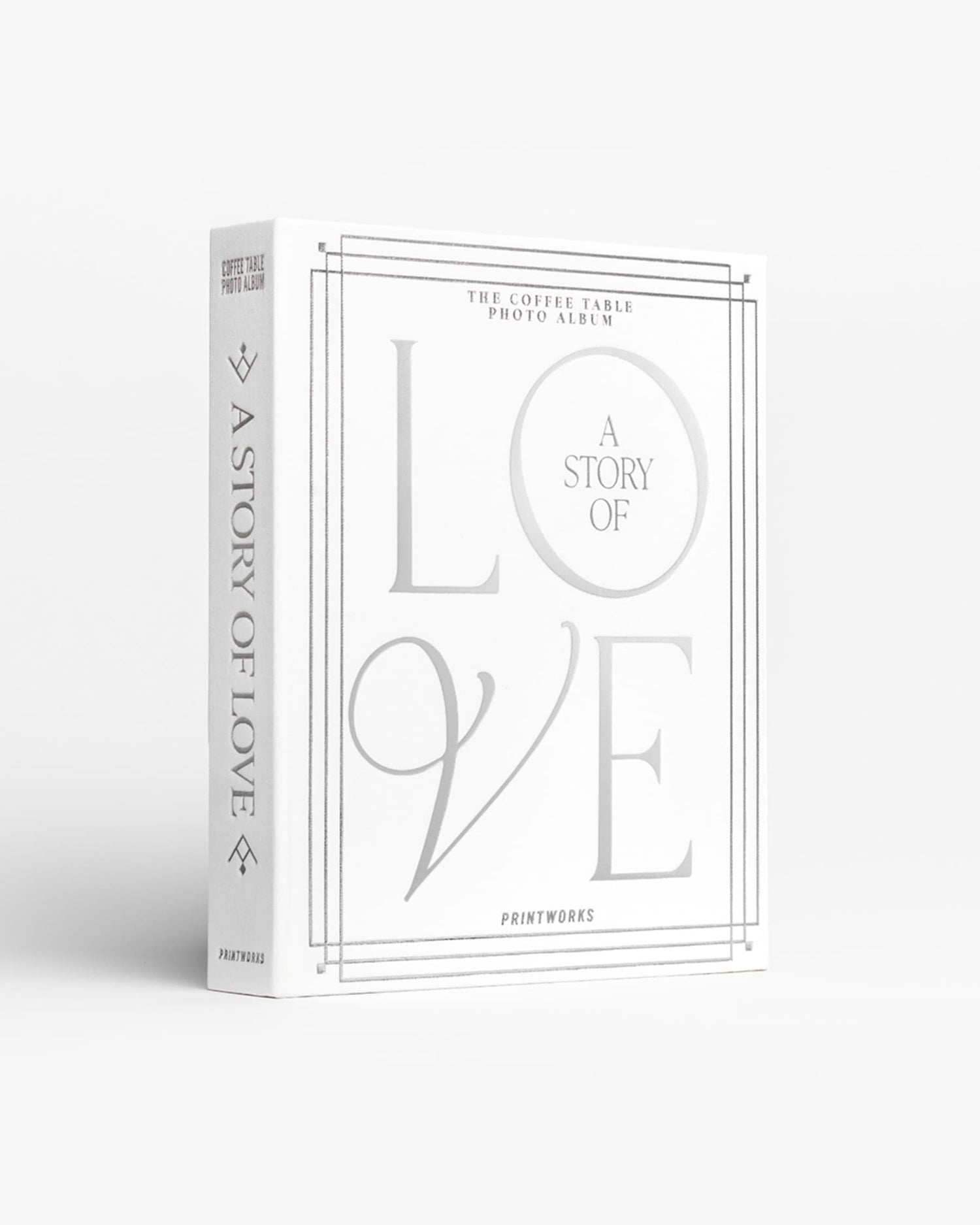 Wedding Photo Album ´A Story of Love', white-silver