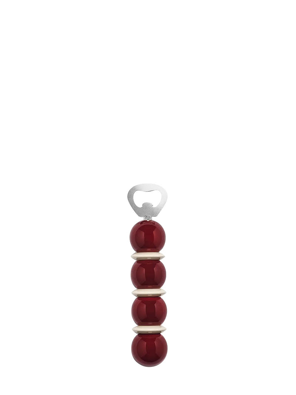 Bobbin bottle opener, cherry red