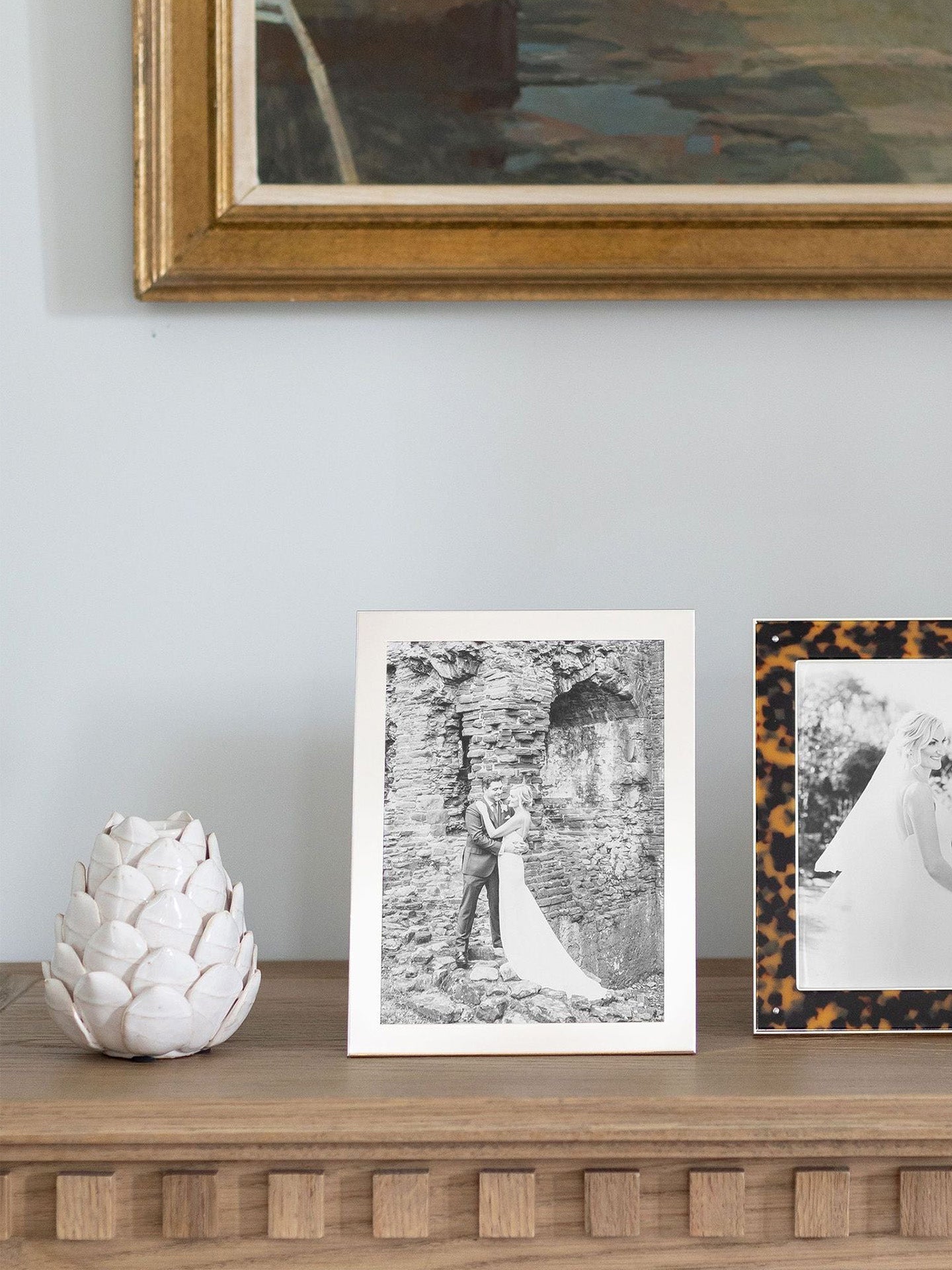 Picture Frame with Squared Corners medium, Silver (15 x 20 cm)