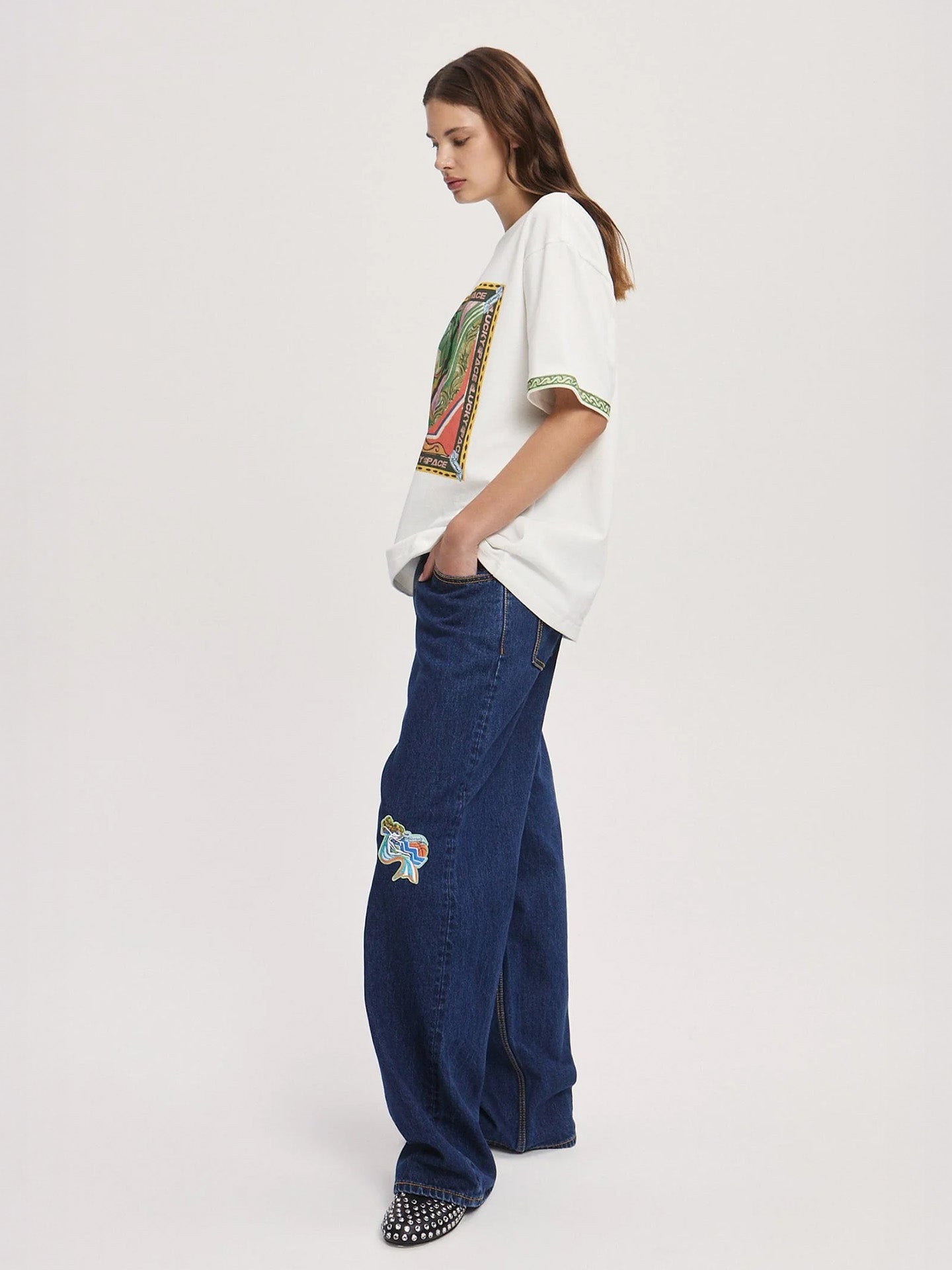 Lucky pace tee, cream