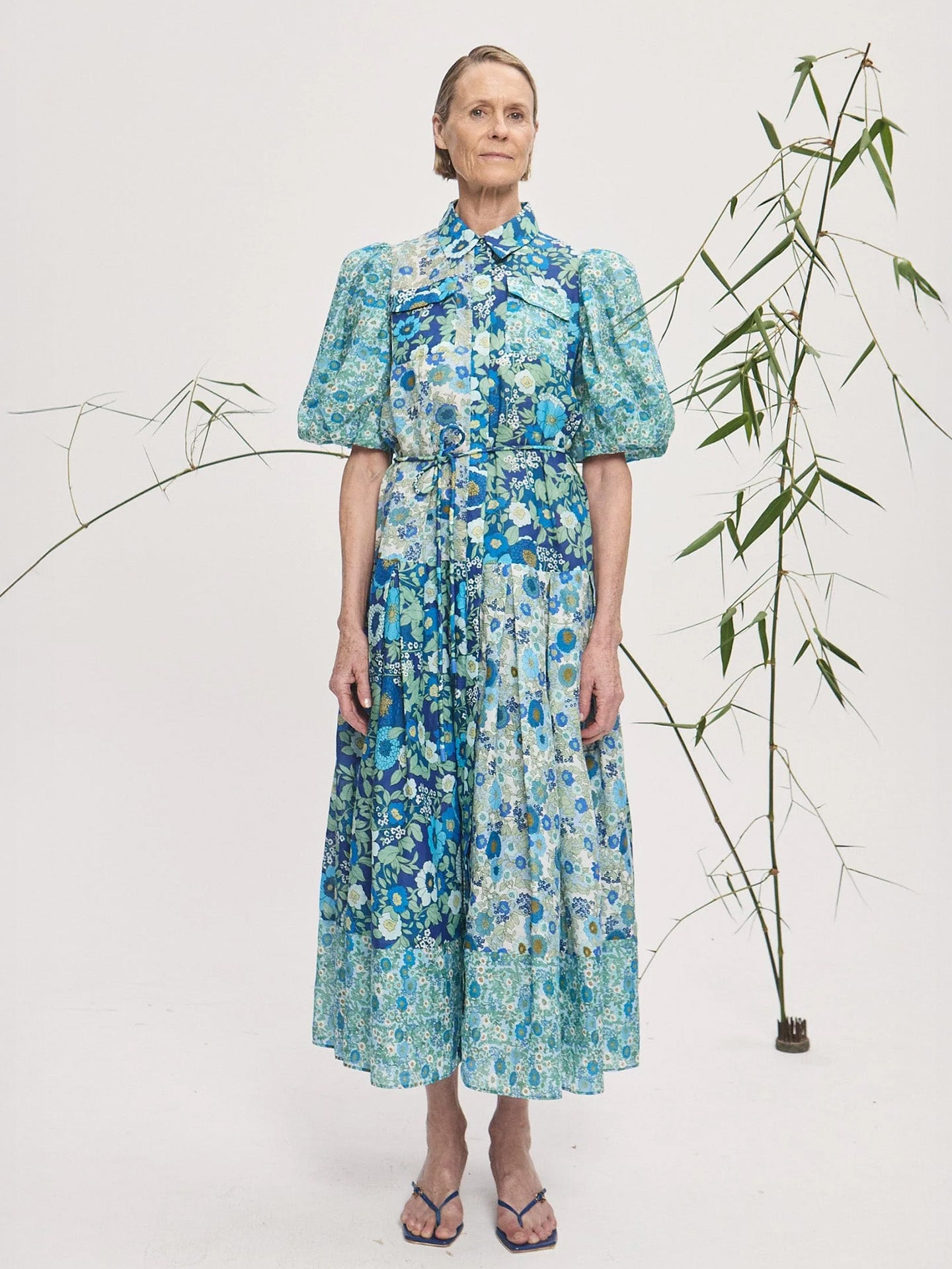 Sacha shirtdress, blue