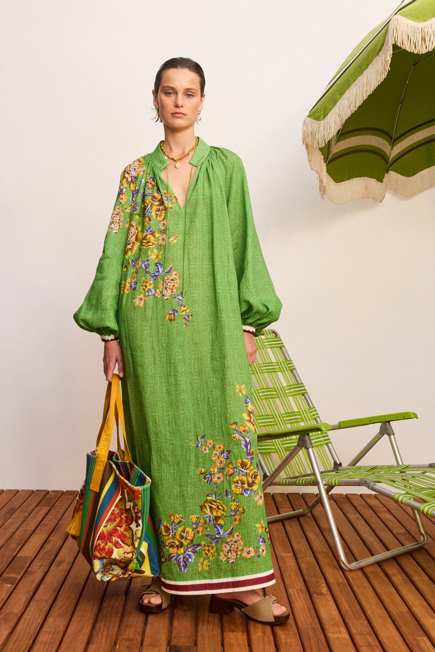 Phyllis midi dress, multicolored