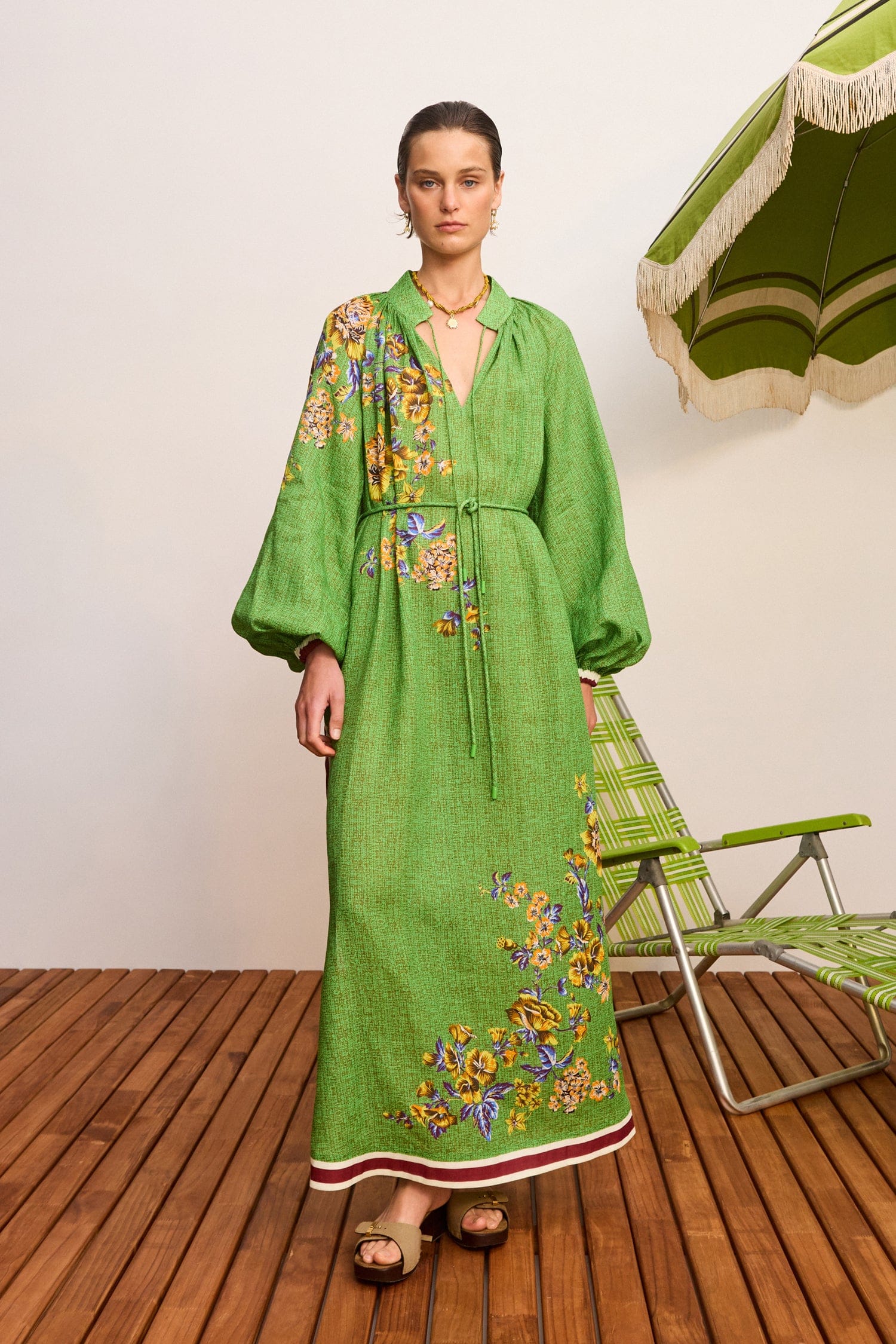 Phyllis midi dress, multicolored