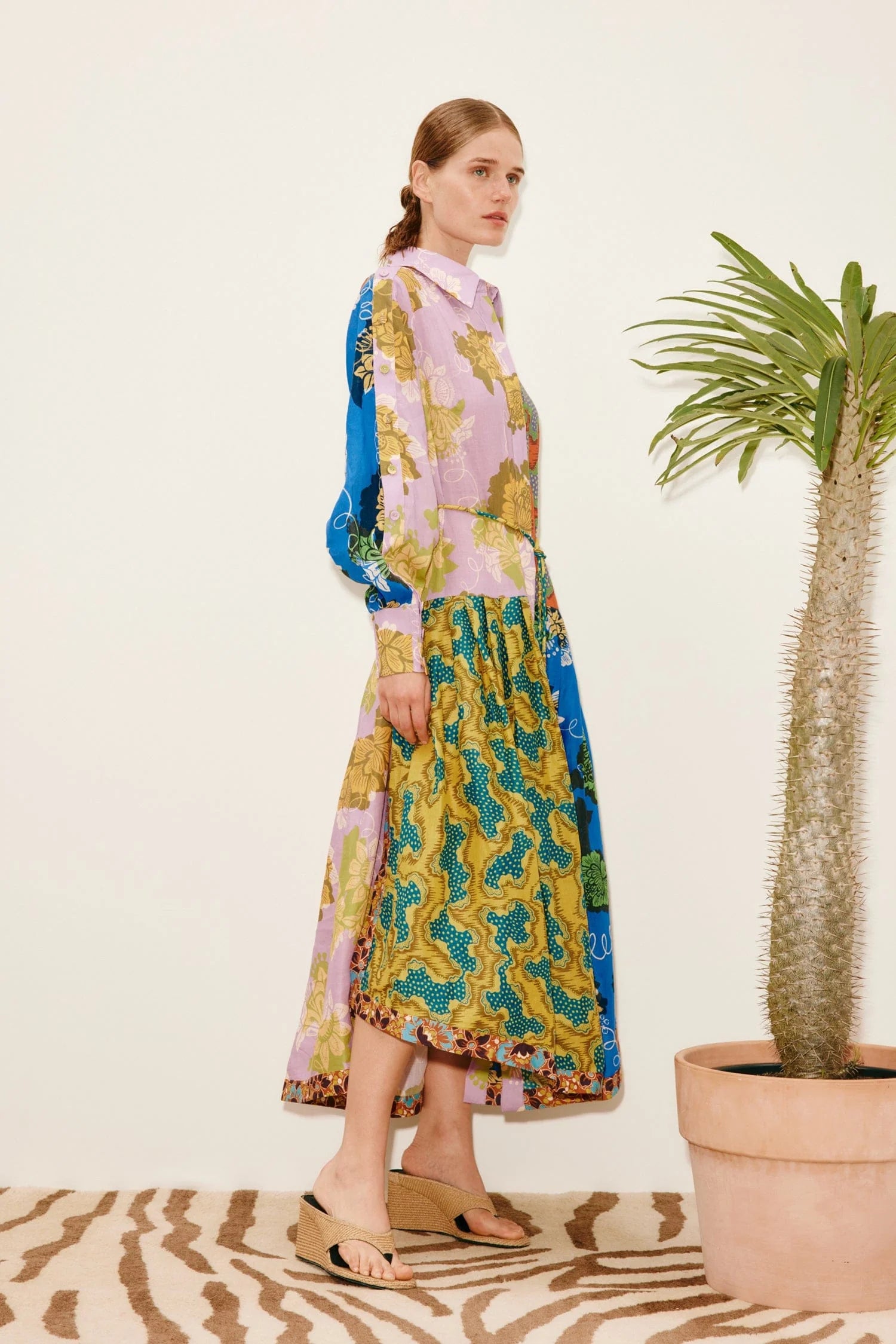 Arnie spliced shirtdress