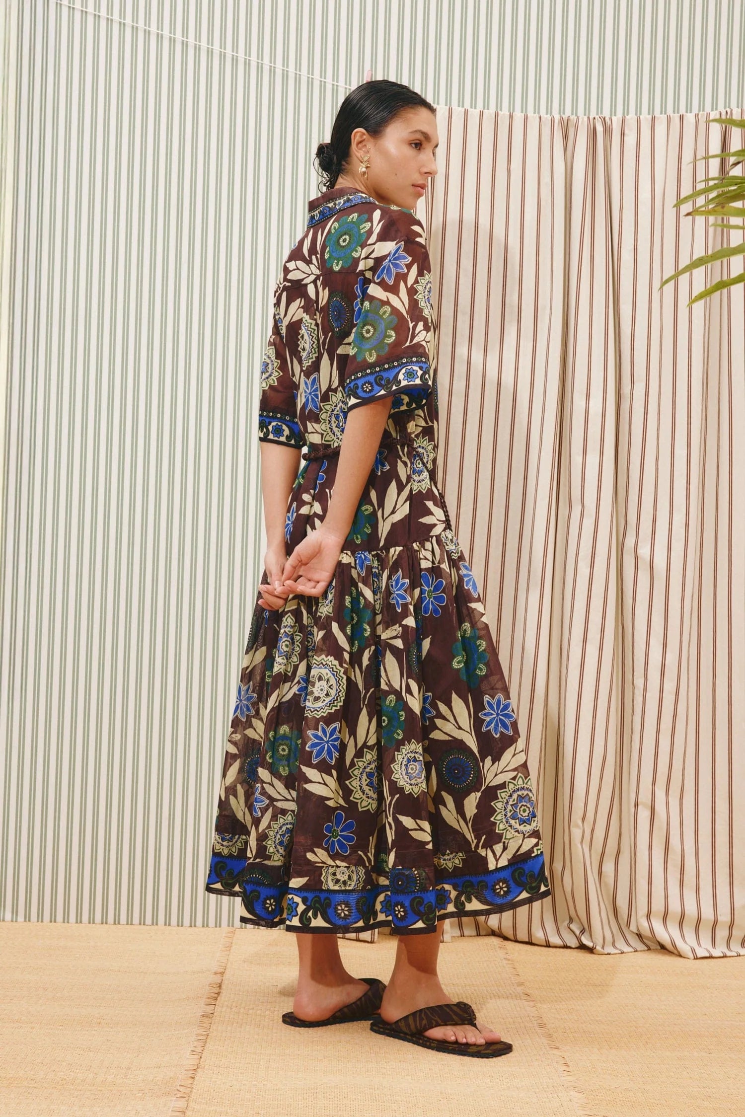 Jasper shirt dress, chocolate