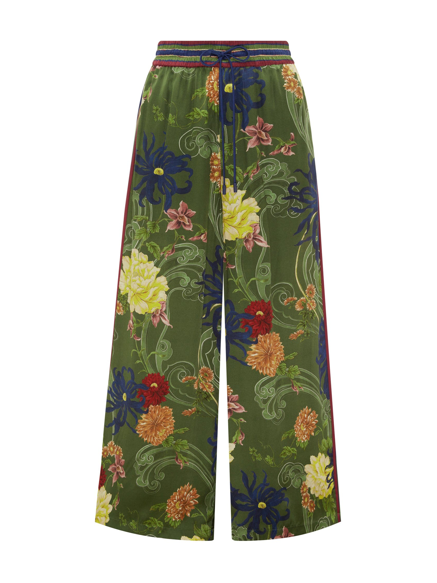 Avery silk pants, green