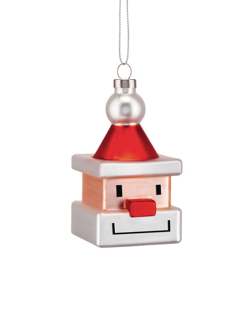 Santa cube Christmas ornament