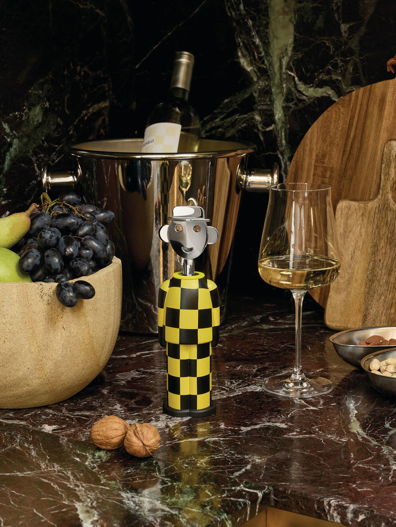 Alessandro M corkscrew, checkers yellow/black