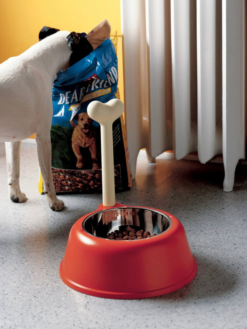 Lupita dog bowl (1,5 l), black or red orange