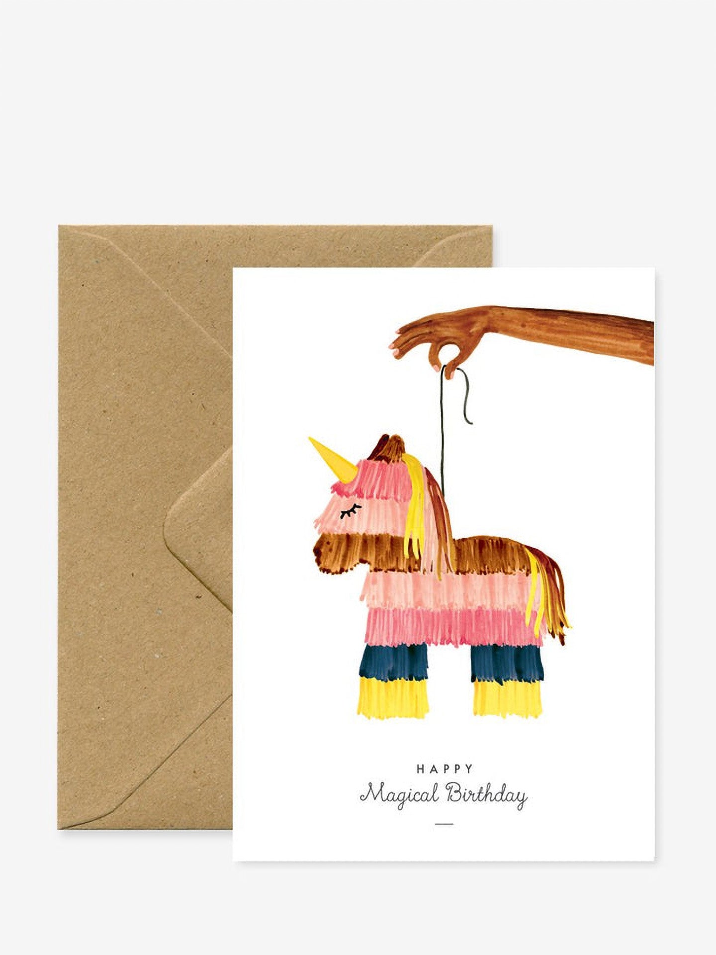 Pinata happy magical birthday card