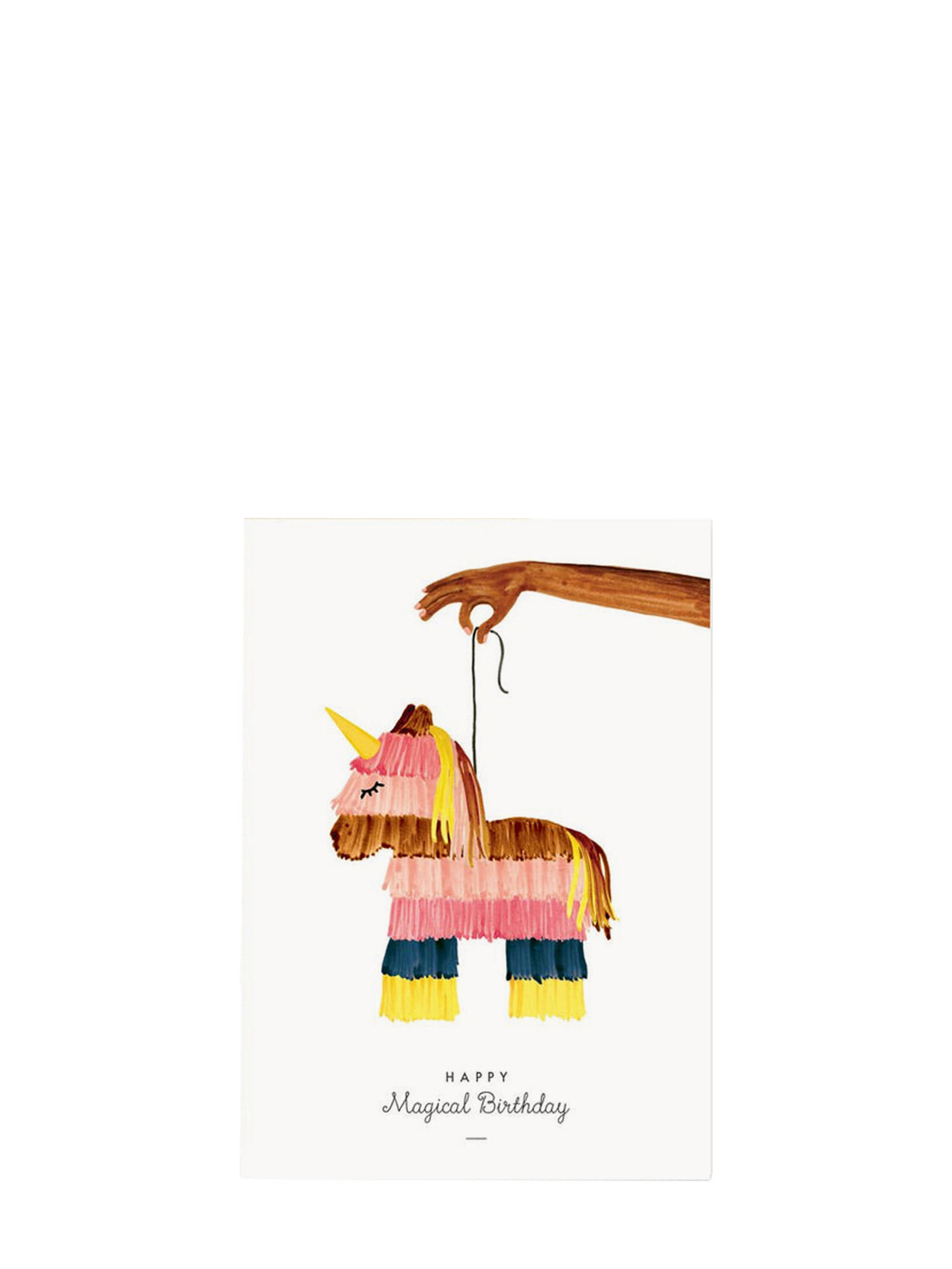 Pinata happy magical birthday card