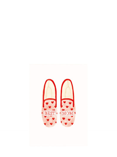 Best Mum slippers Mother's day card
