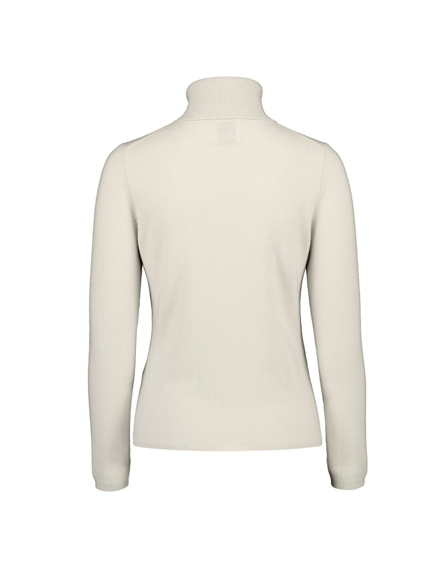 Turtleneck cashmere sweater, cream