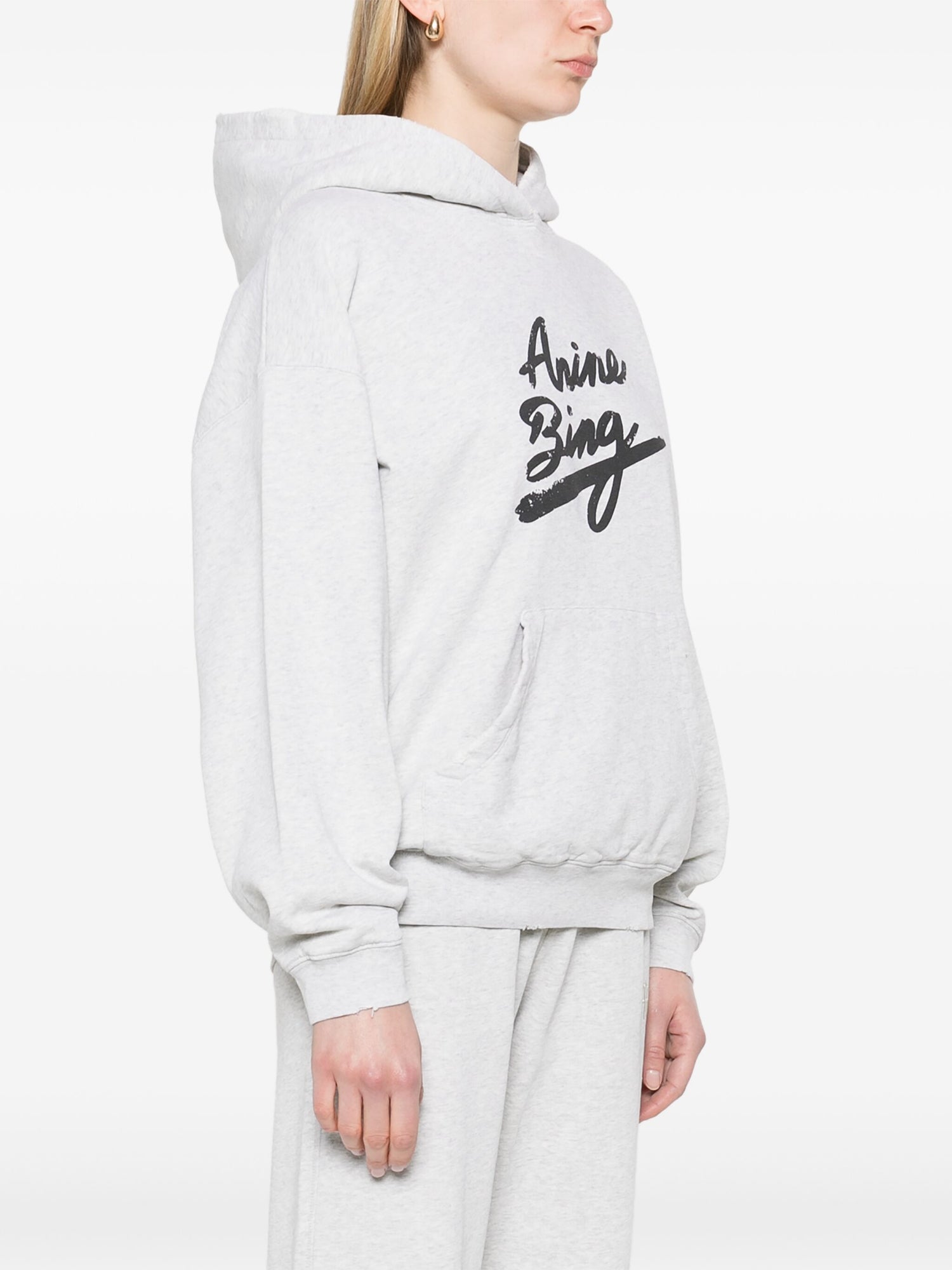 HARVEY SWEATSHIRT SIGNATURE, HEATHER GREY