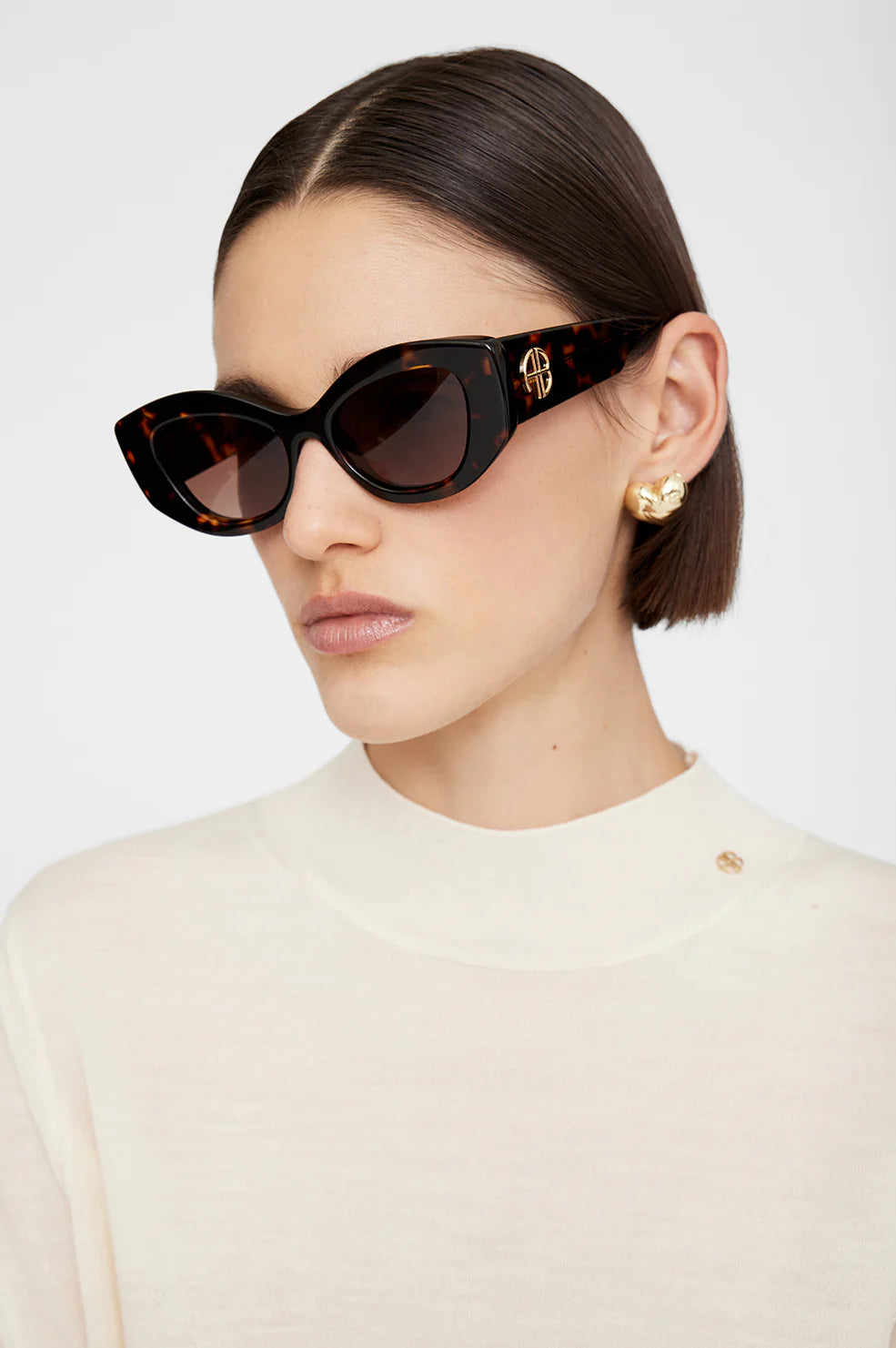 Rennes sunglasses, dark tortoise