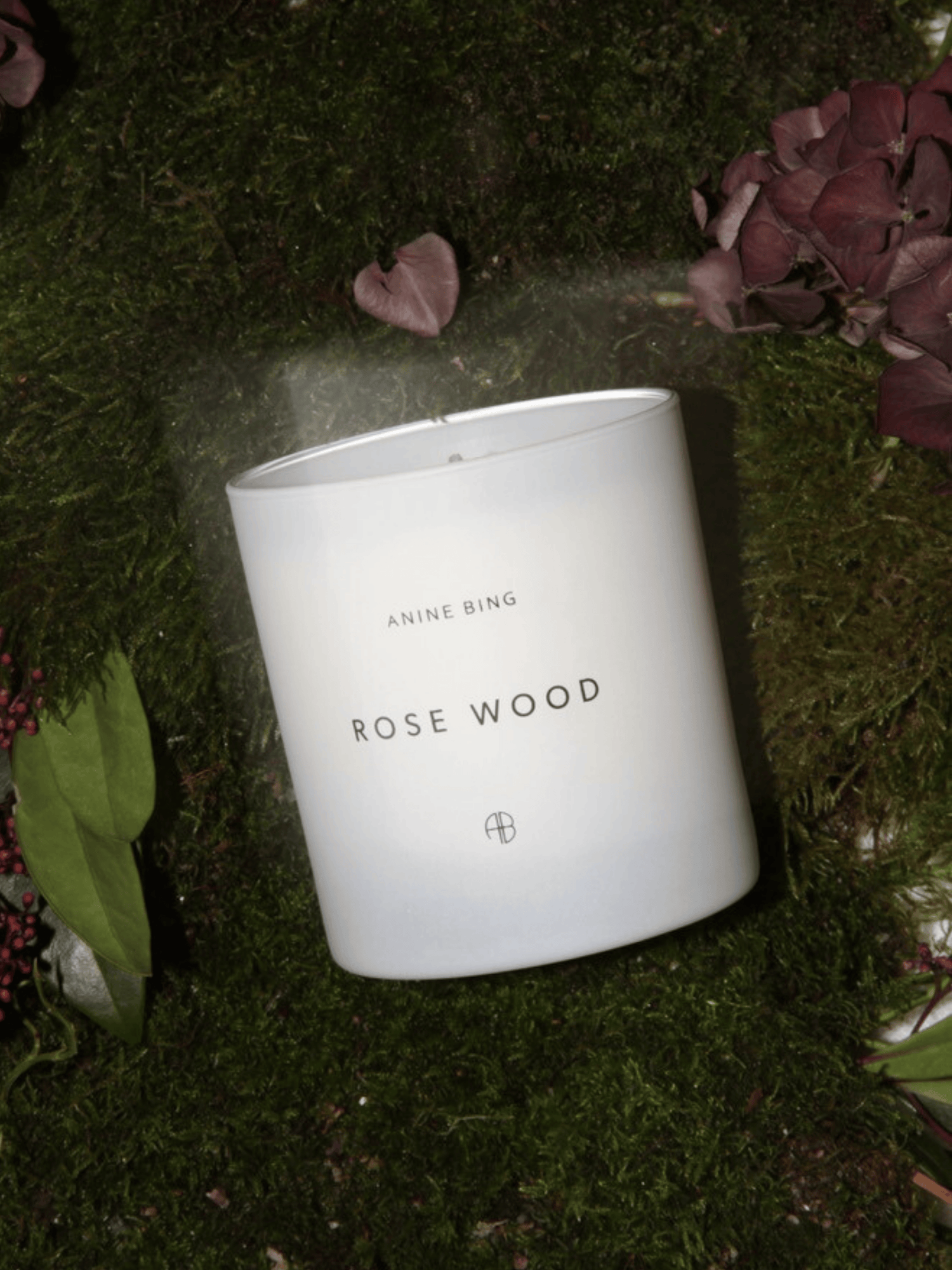 Rose wood candle