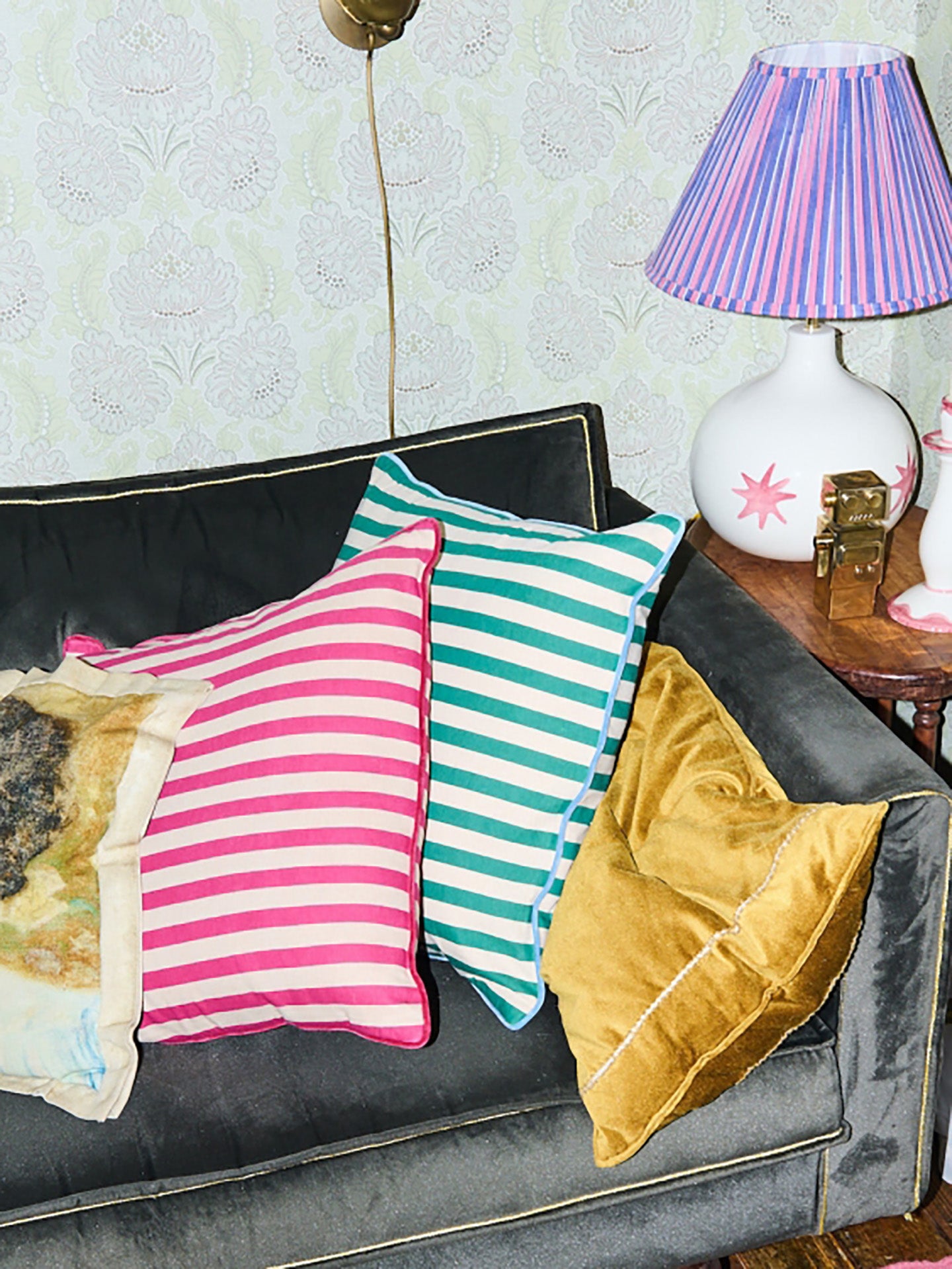 Forest Striped Cushion