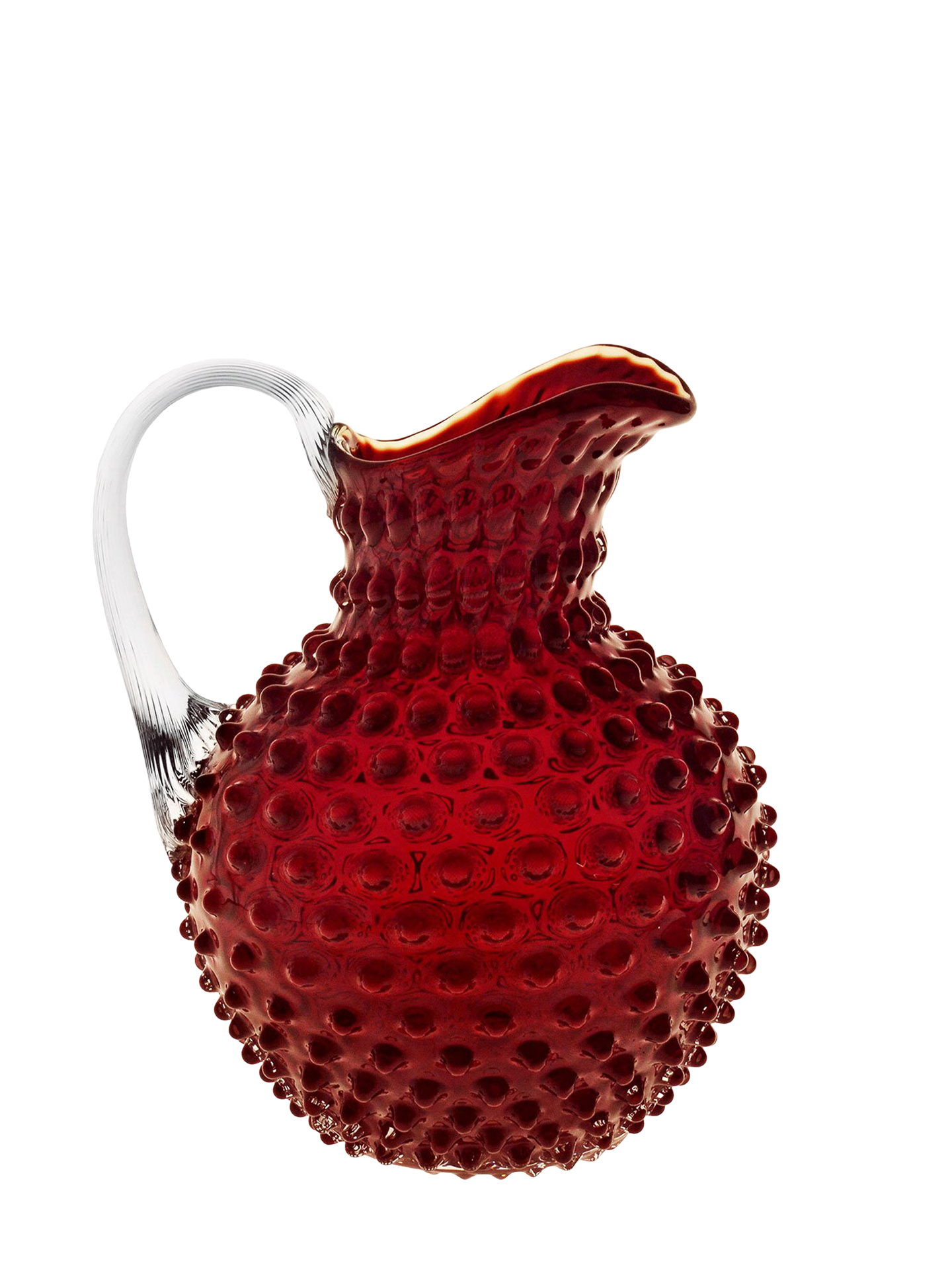 Paris Hobnail Jug 2 L, Garnet red