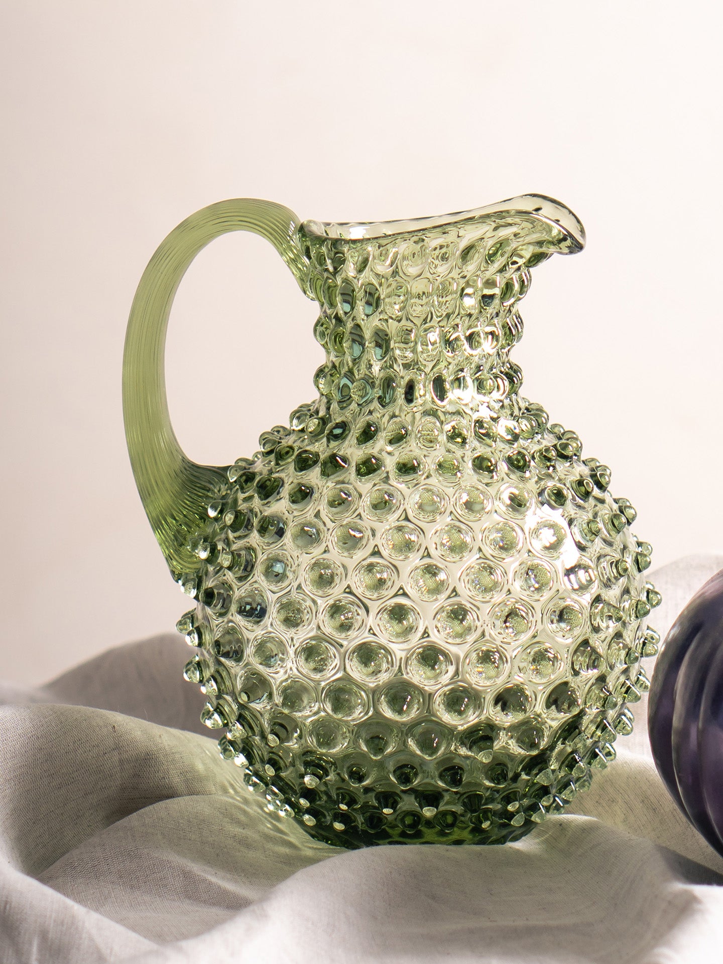 Paris hobnail jug 2L, Olive green