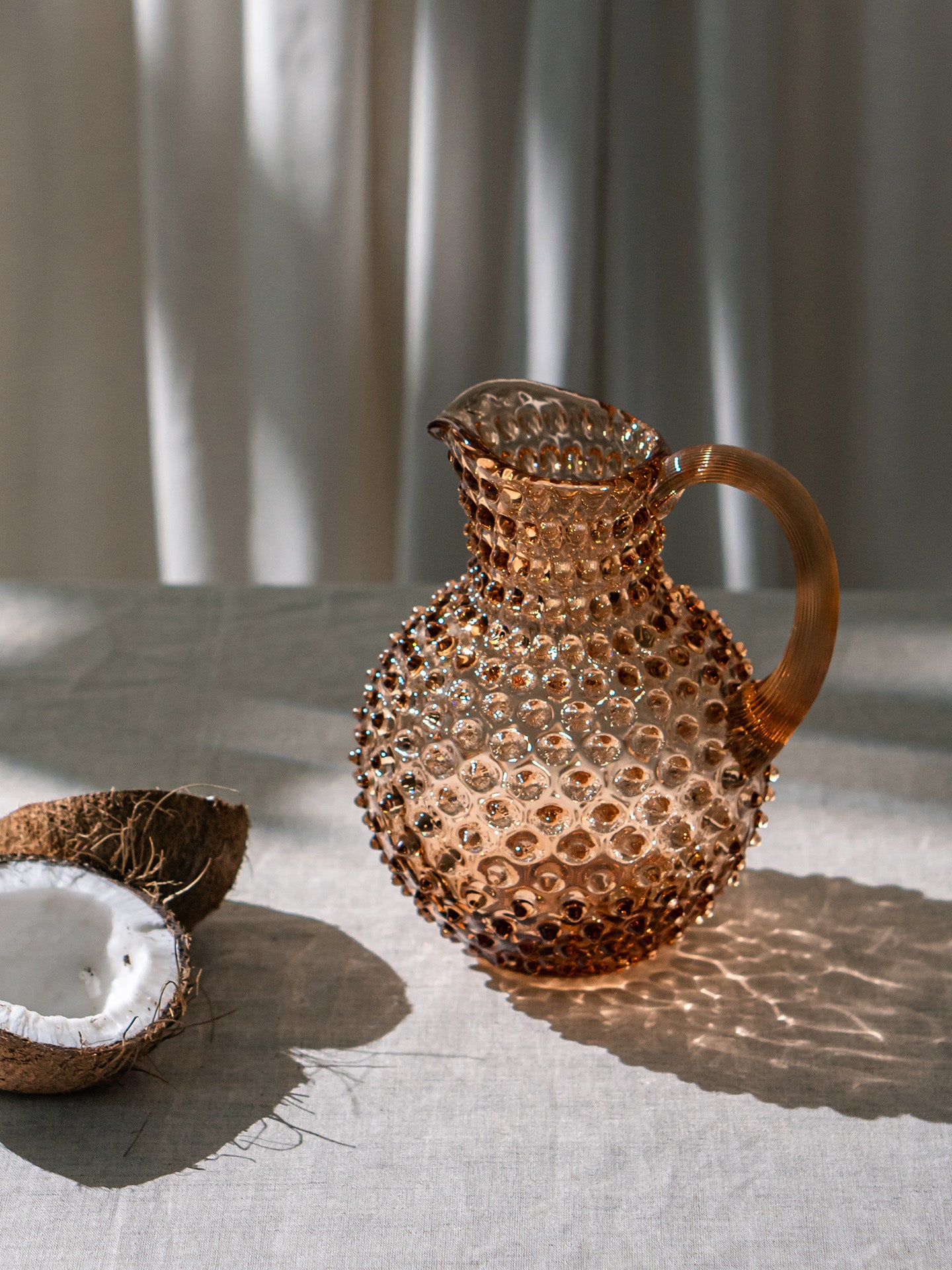 Paris hobnail jug 2 L, Brown