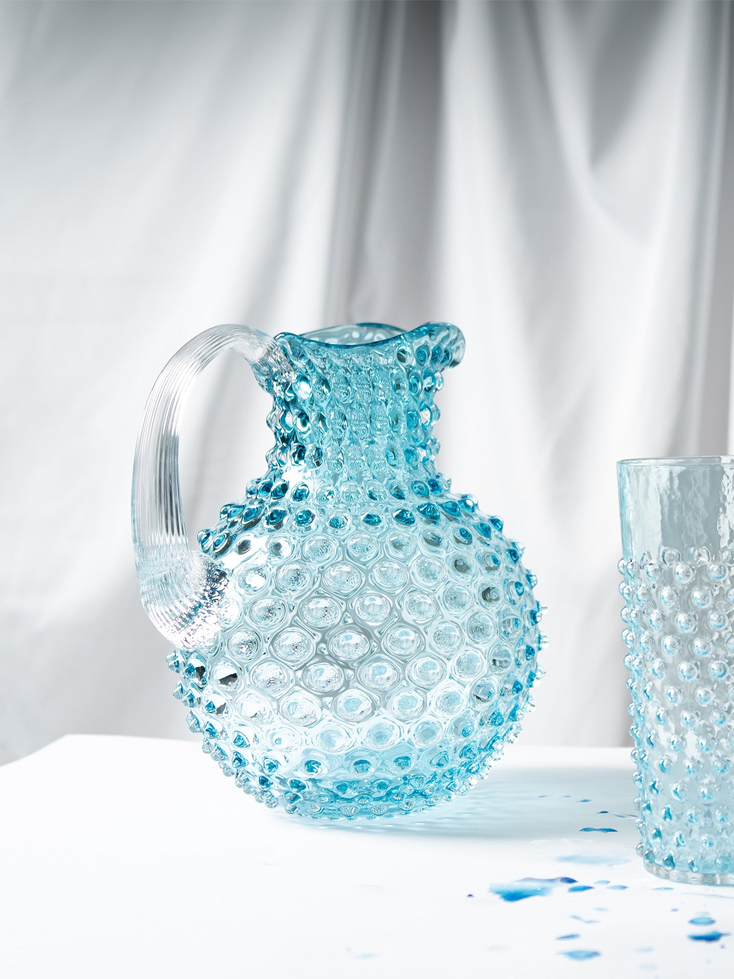 Paris Hobnail jug 2 L, Azure blue