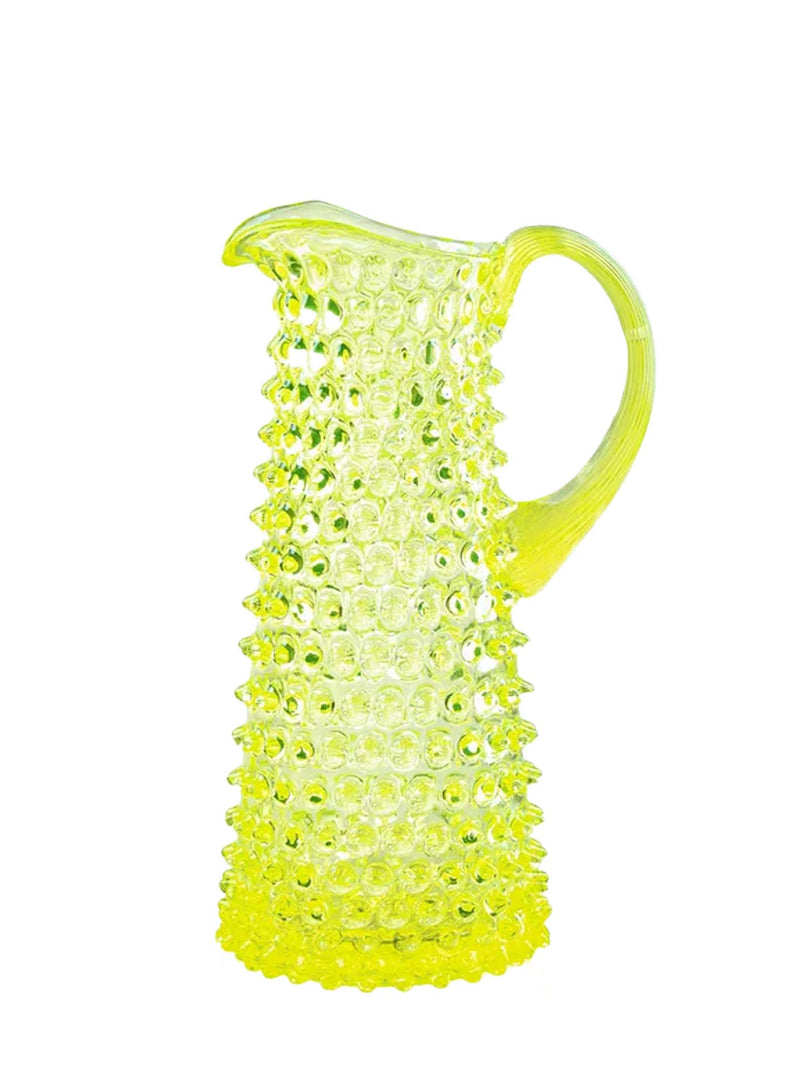 Eiffel Hobnail jug (1L), neon citrine yellow