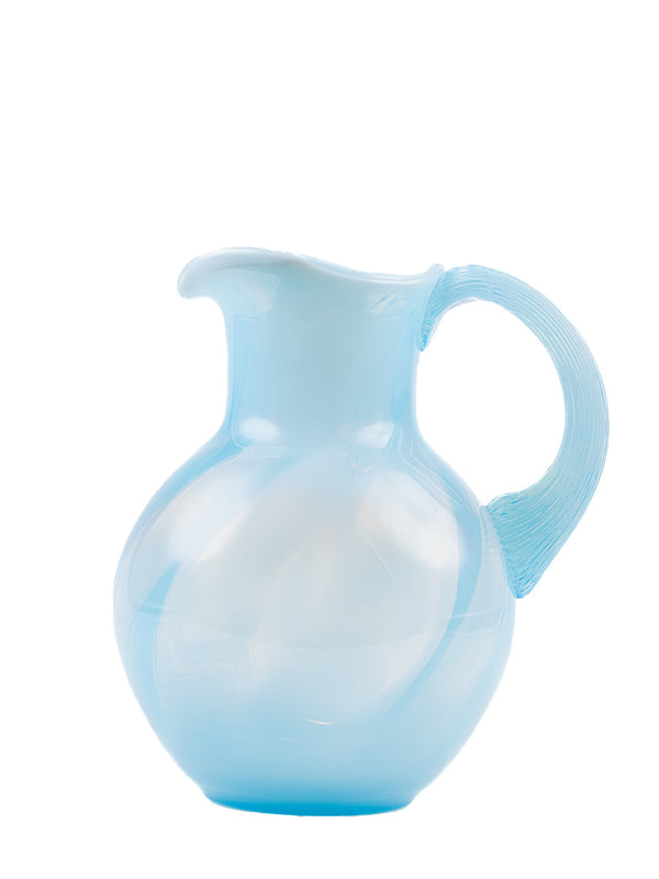 Opaline Swirl Jug 2L, Pastel Blue