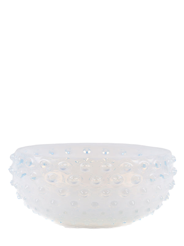 Opaline hobnail bowl (23 cm), creamy white