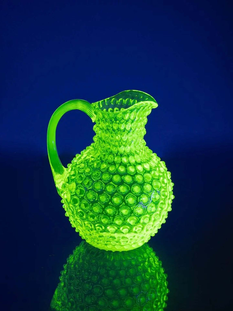 Paris hobnail jug 2L, neon citrine yellow