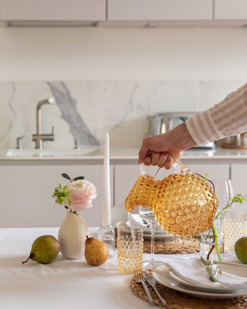 Hobnail jug 2L, Underlay Amber