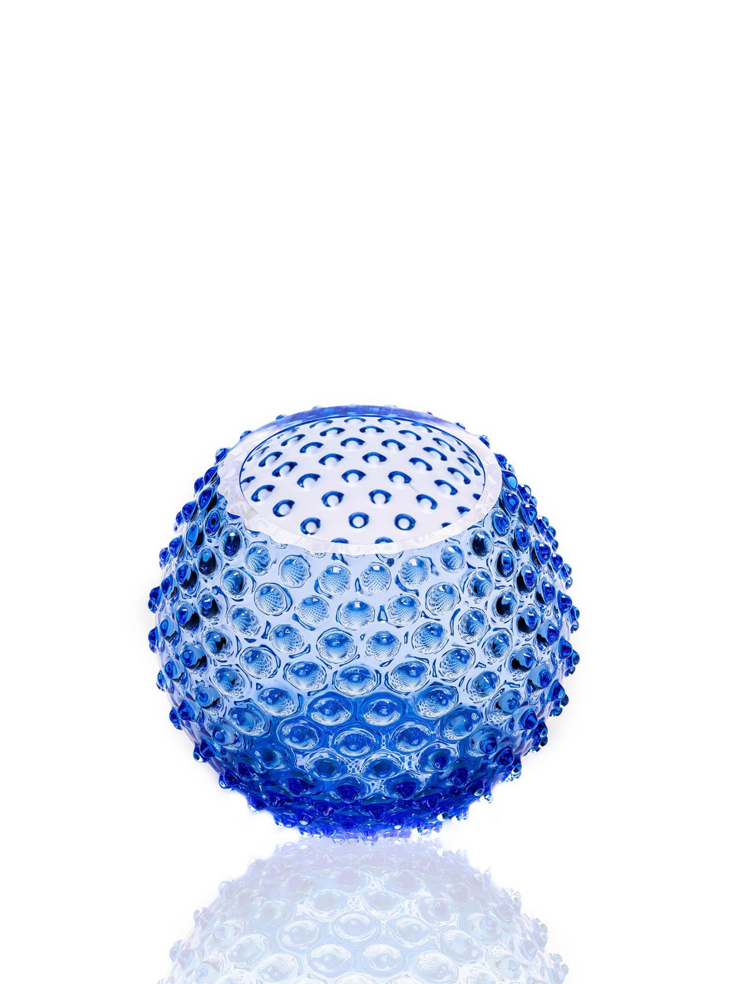 Small Globe hobnail vase, light Blue (18cm)