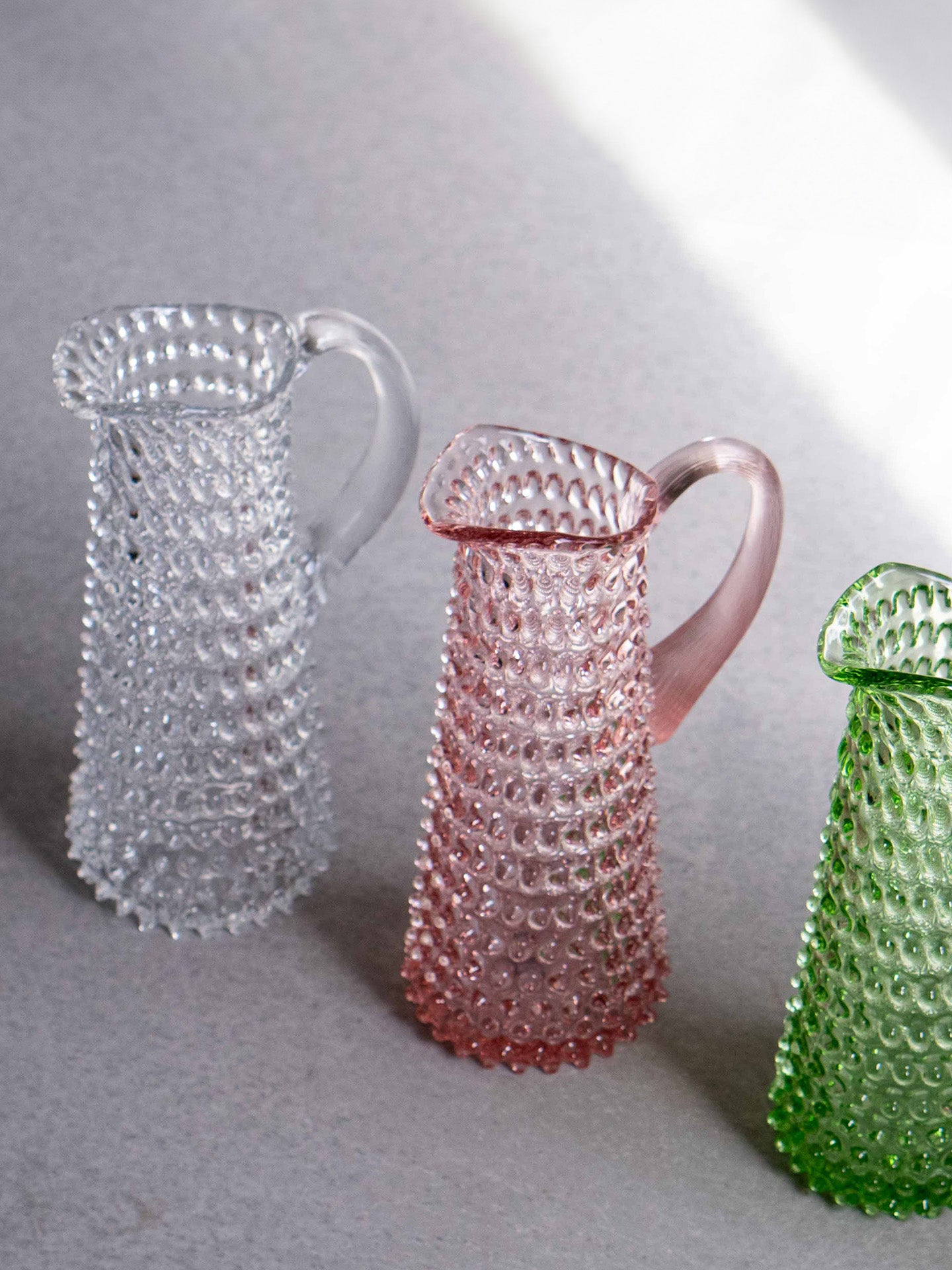 Eiffel Hobnail Jug 1L, Rosa