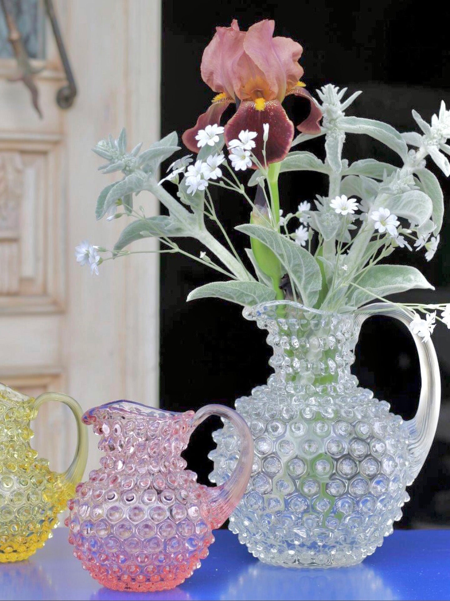 Paris hobnail jug 2 L, Crystal clear