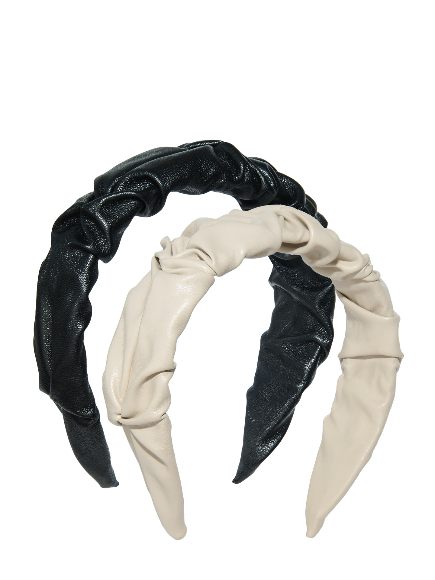 Lovisa vegan leather headband, black or beige