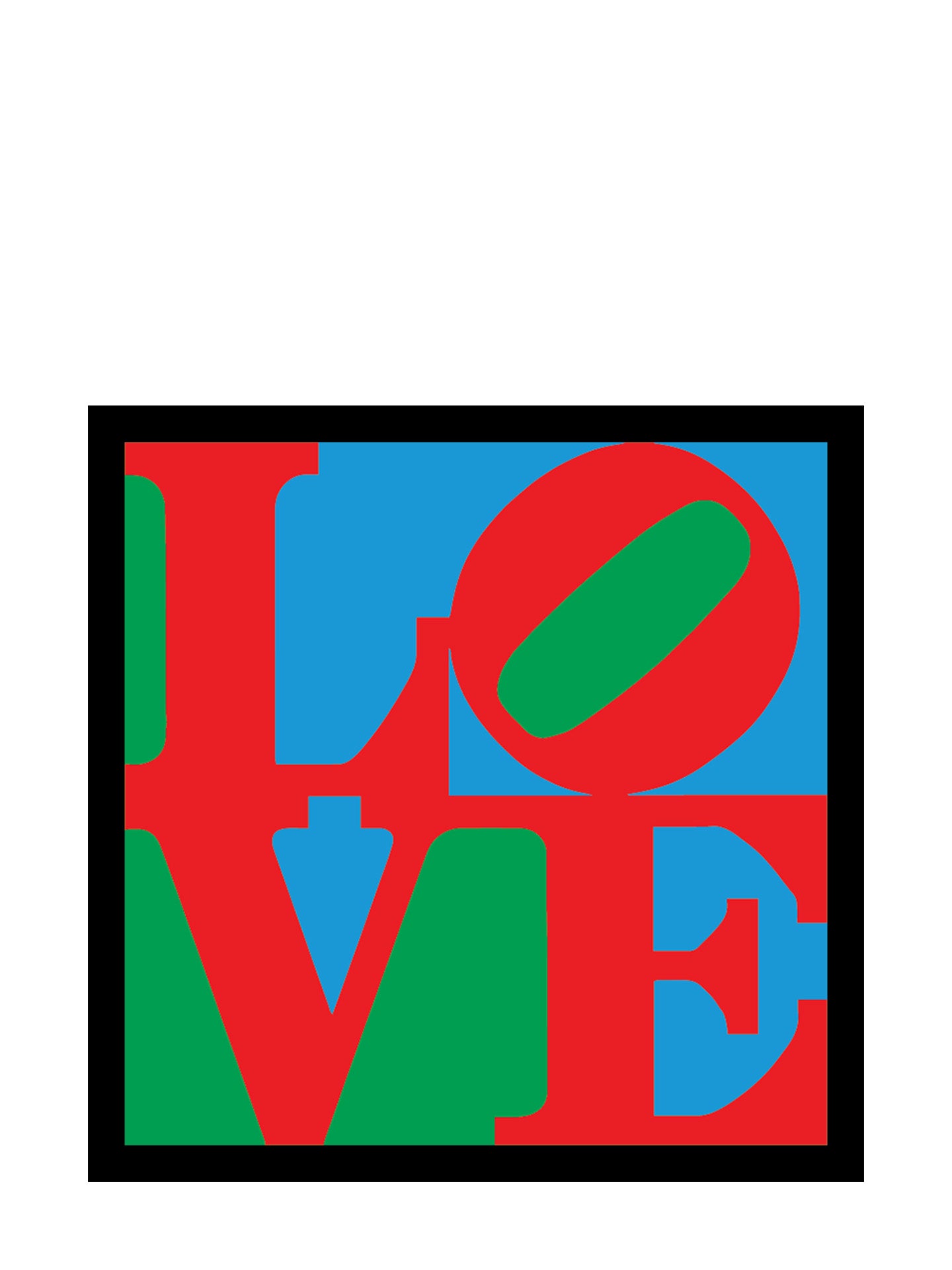 LOVE by Robert Indiana (Valentine’s) die cut sticker