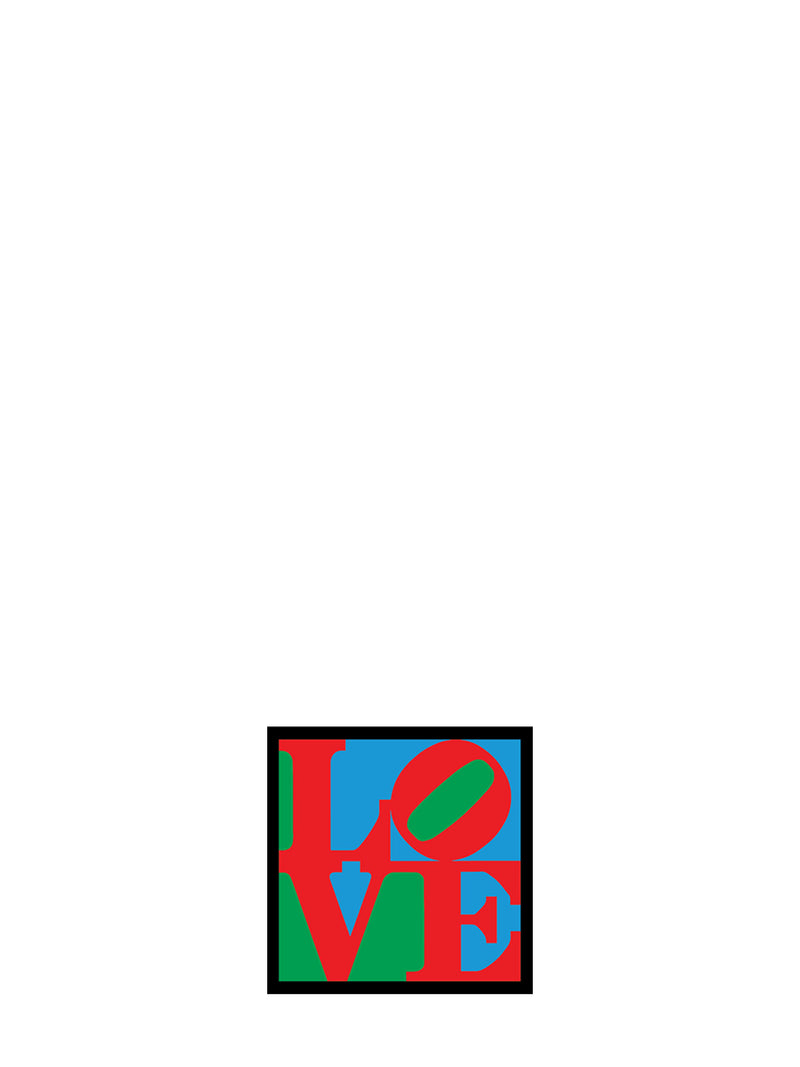 LOVE by Robert Indiana (Valentine’s) die cut sticker