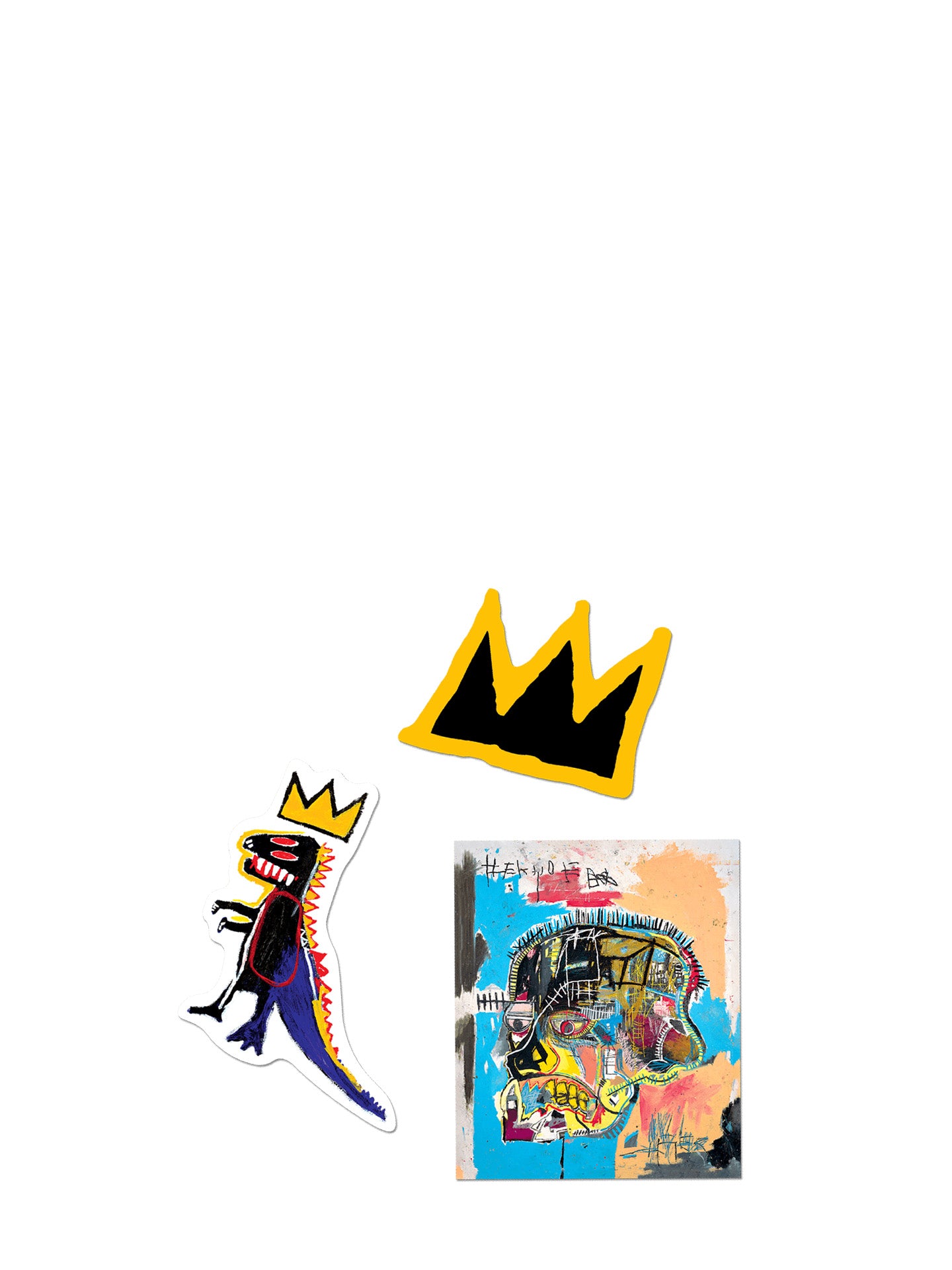 Basquiat’s Greatest Hits sticker set of 3