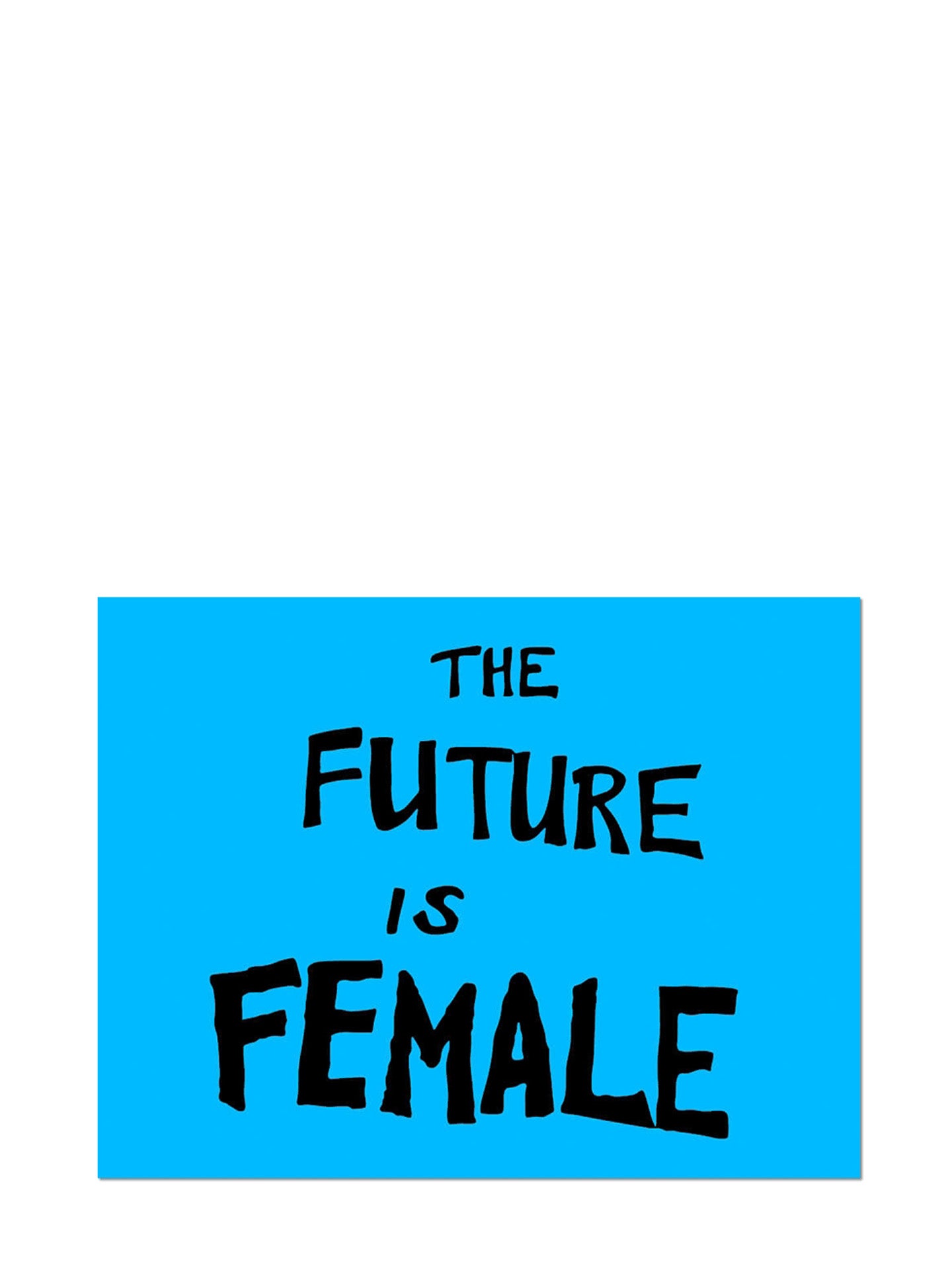 The Future Is Female by Sam Durant die cut sticker