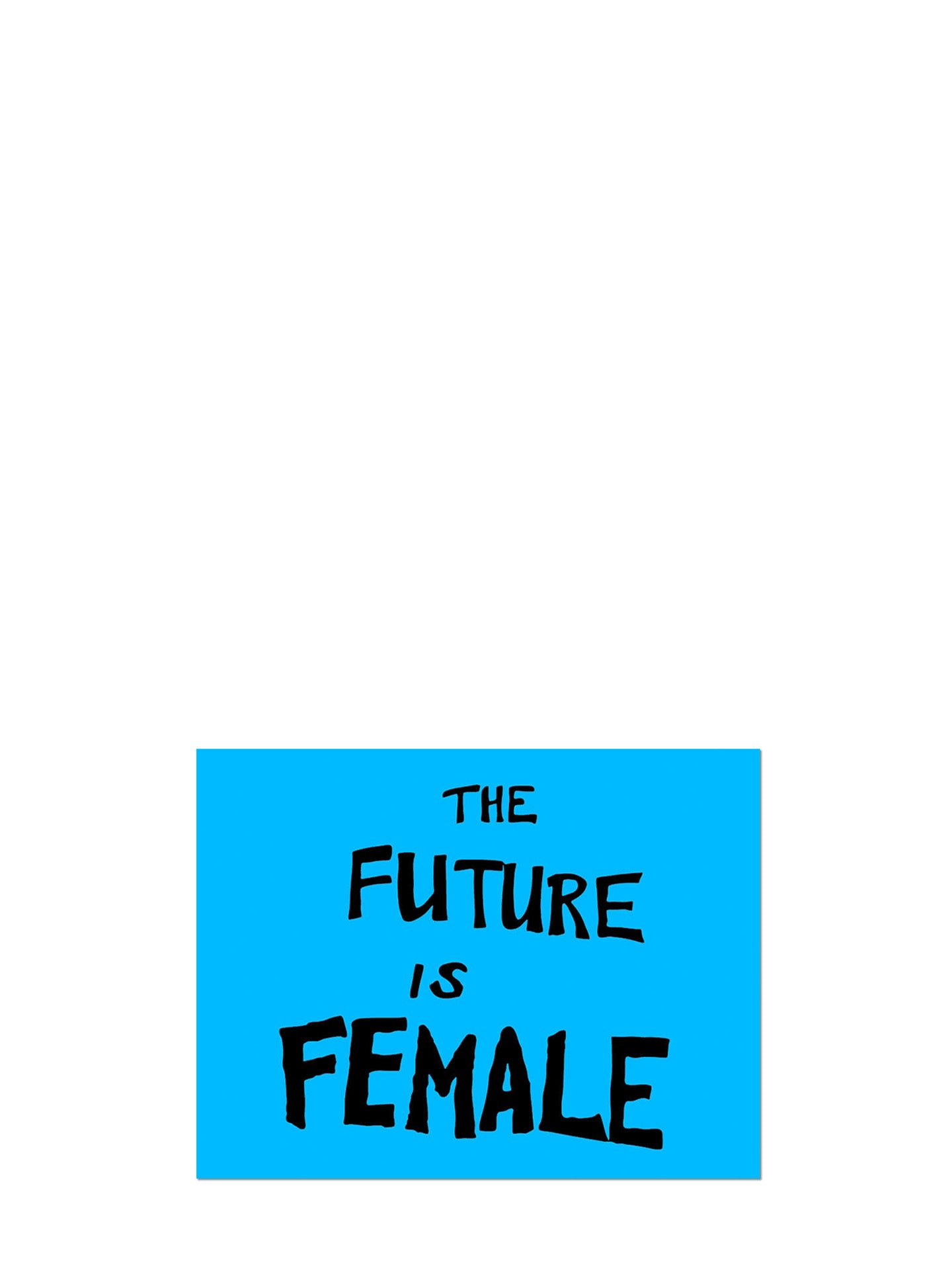 The Future Is Female by Sam Durant die cut sticker